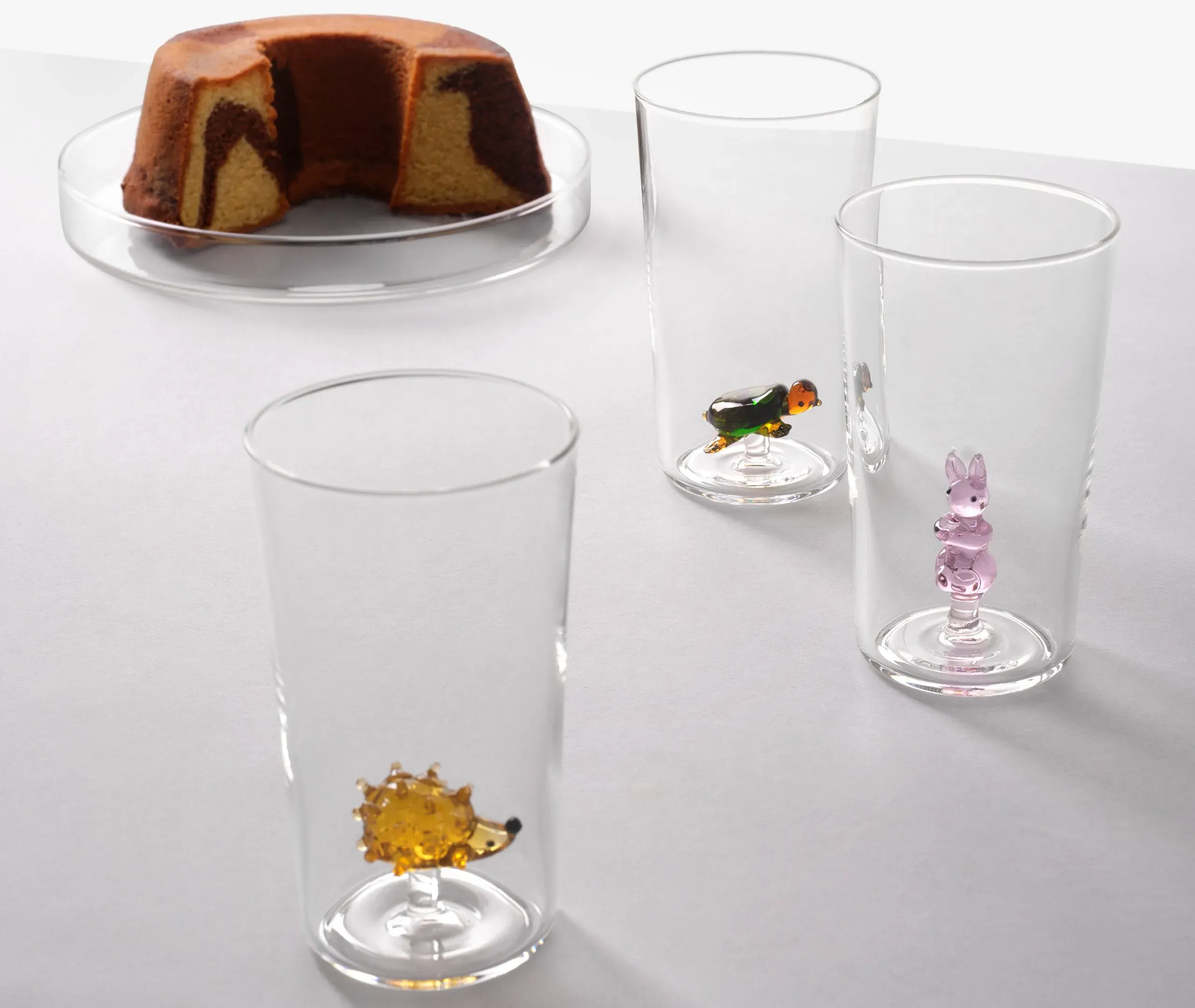 6-Piece Animal Farm Glass Set - Multicolor Glass