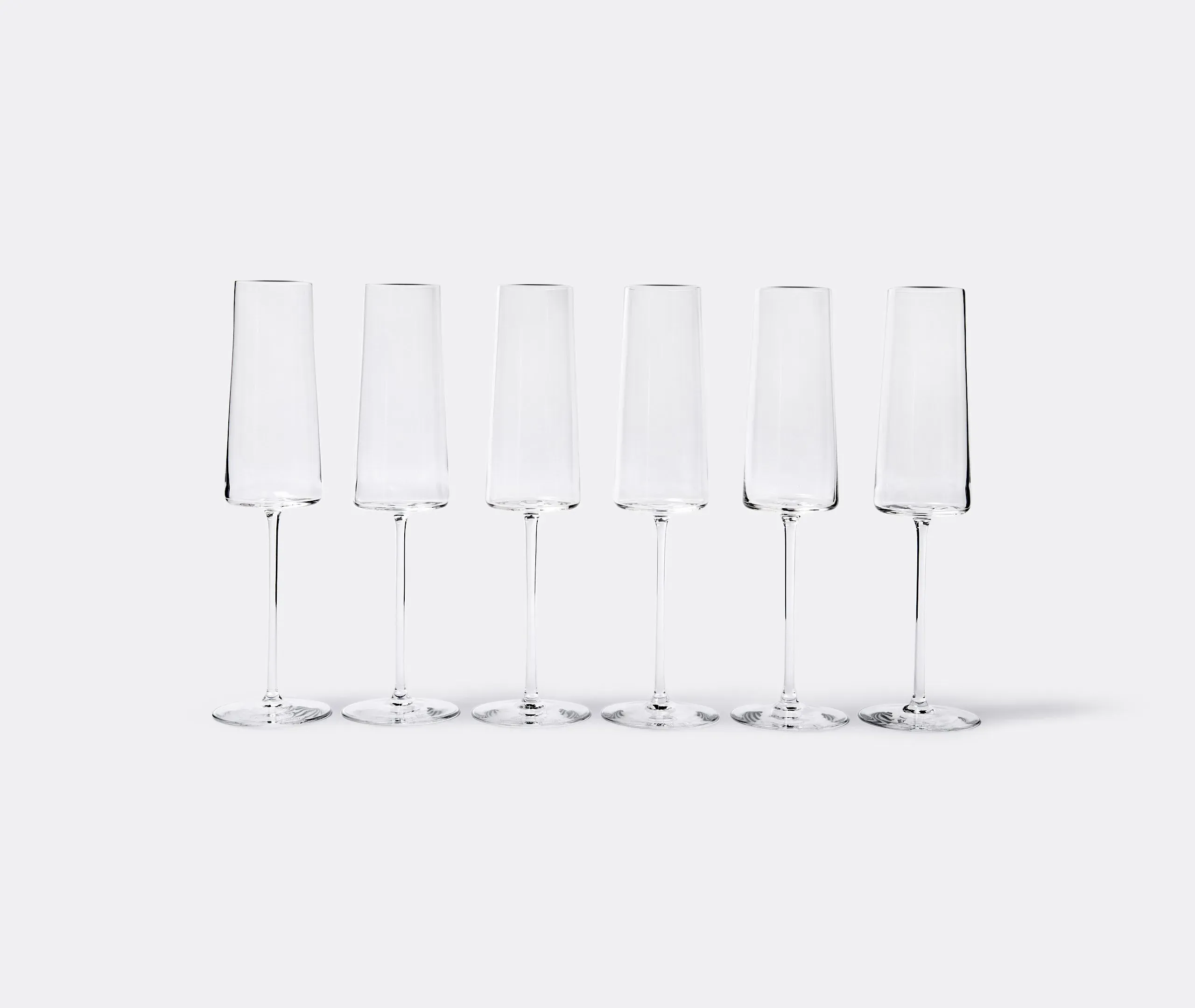 6-Piece Champagne Flute Set - Clear Glass