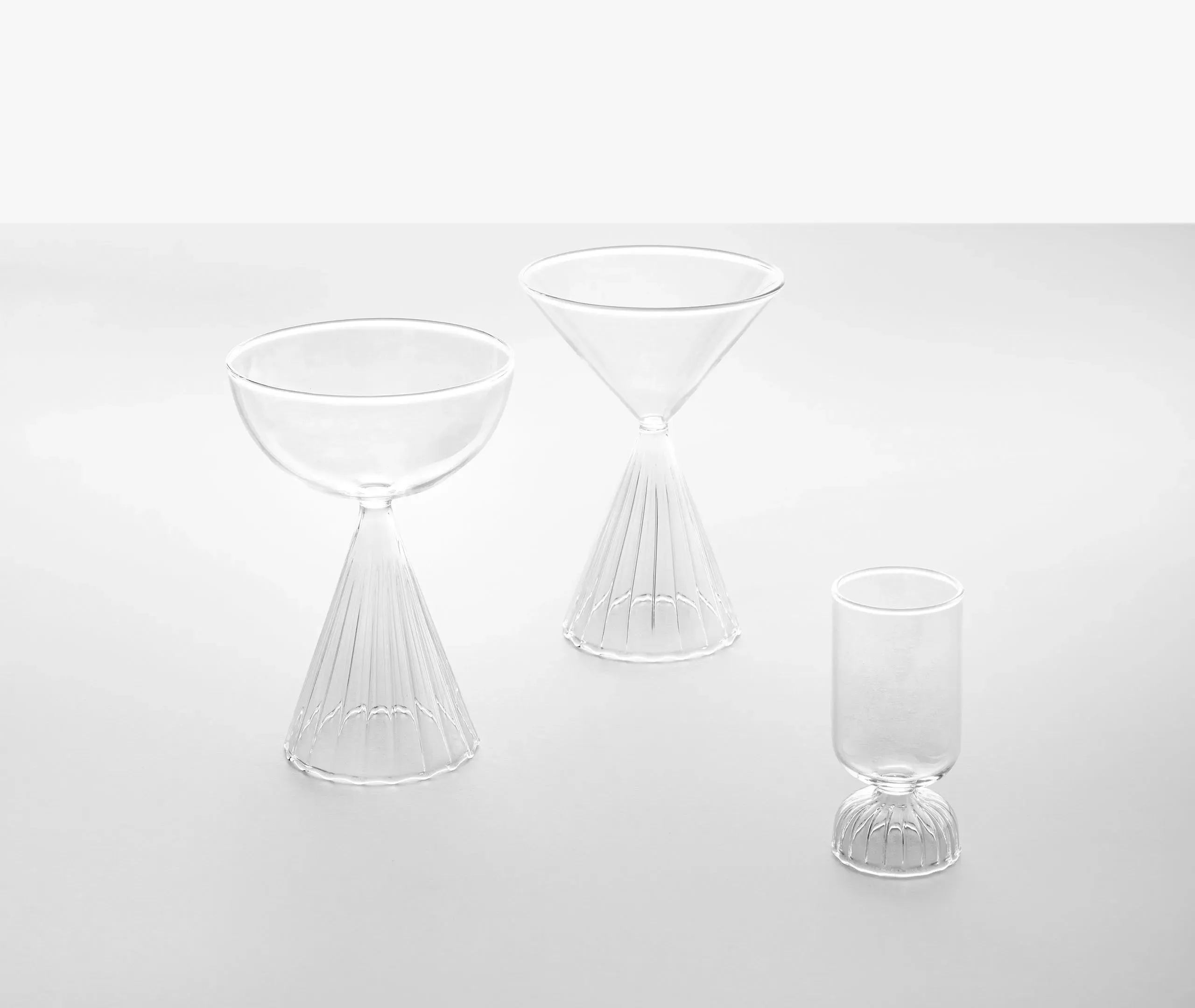 6-Piece Martini Glass Set - Clear, Borosilicate