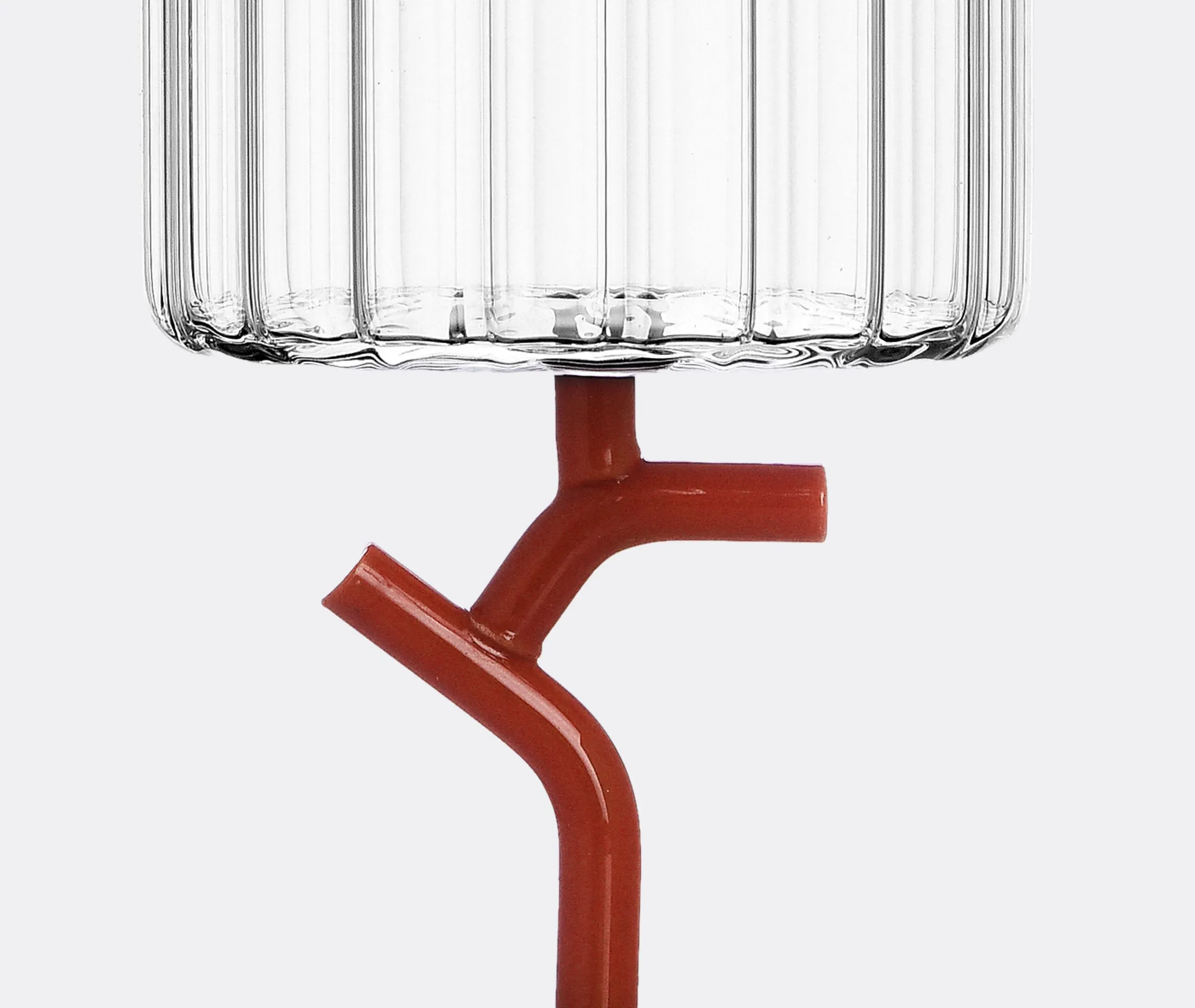 6-Piece Stemmed Glass Set - Coral, Borosilicate