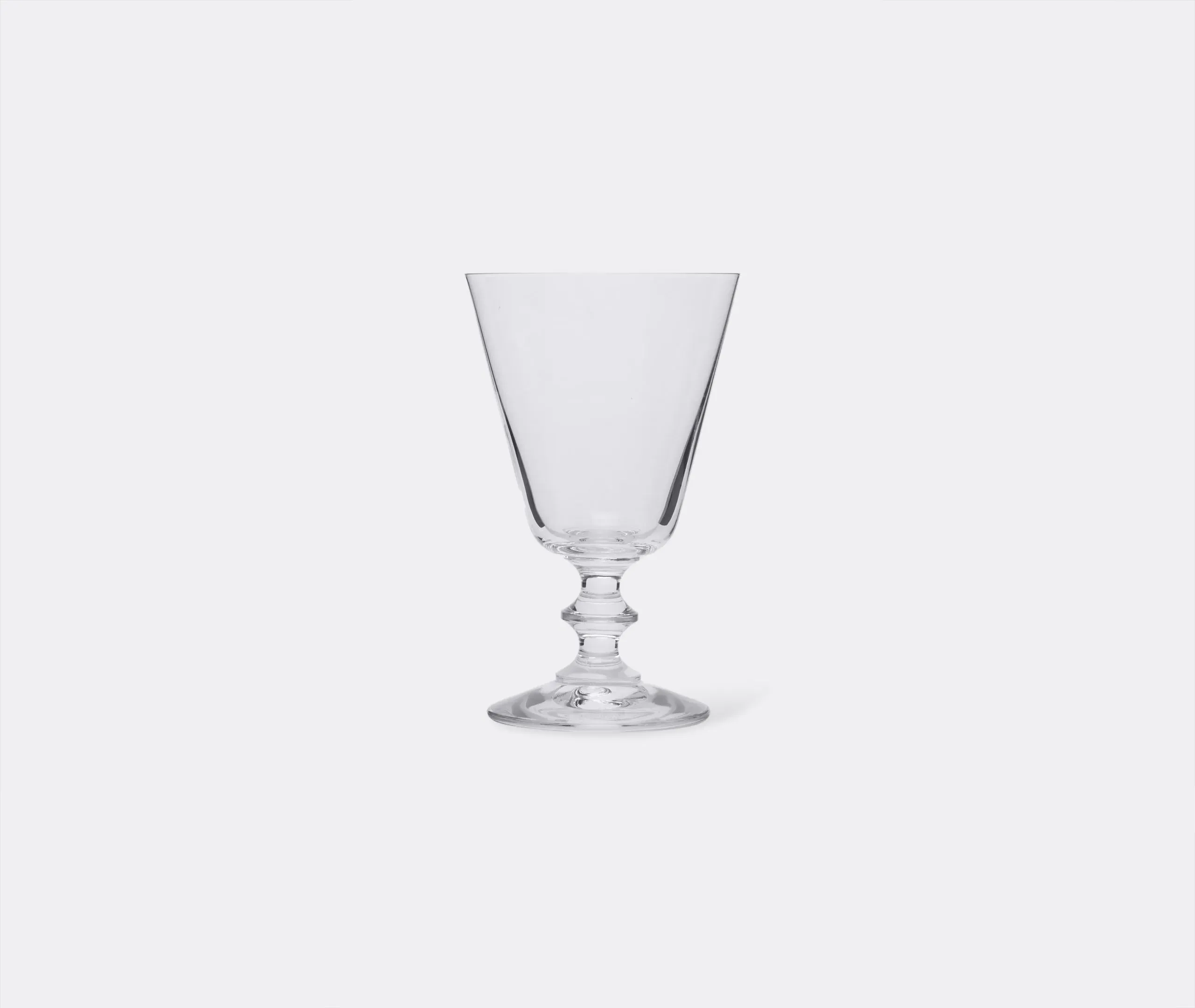 6-Piece Stemmed Wine Glass Set - Clear Glass