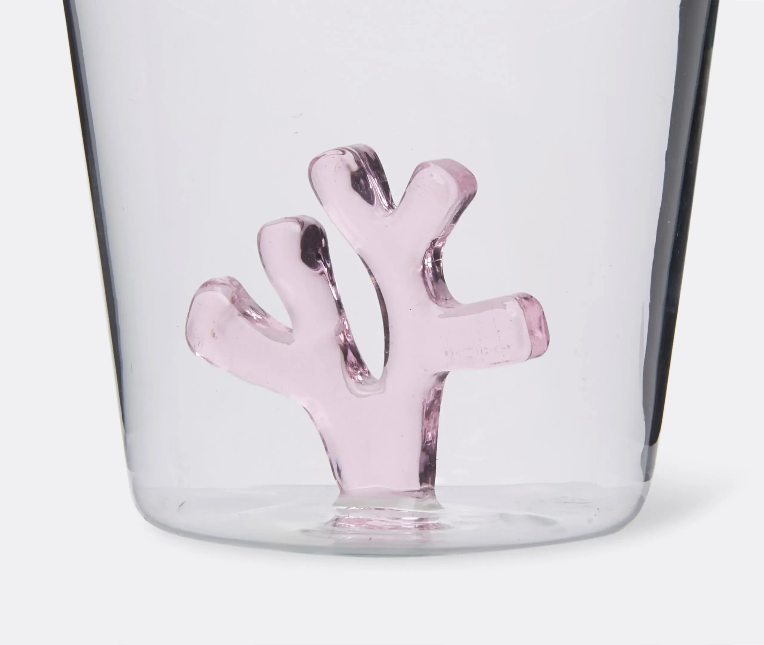 6-Piece Tumbler Set Coral Design - Multicolor Glass