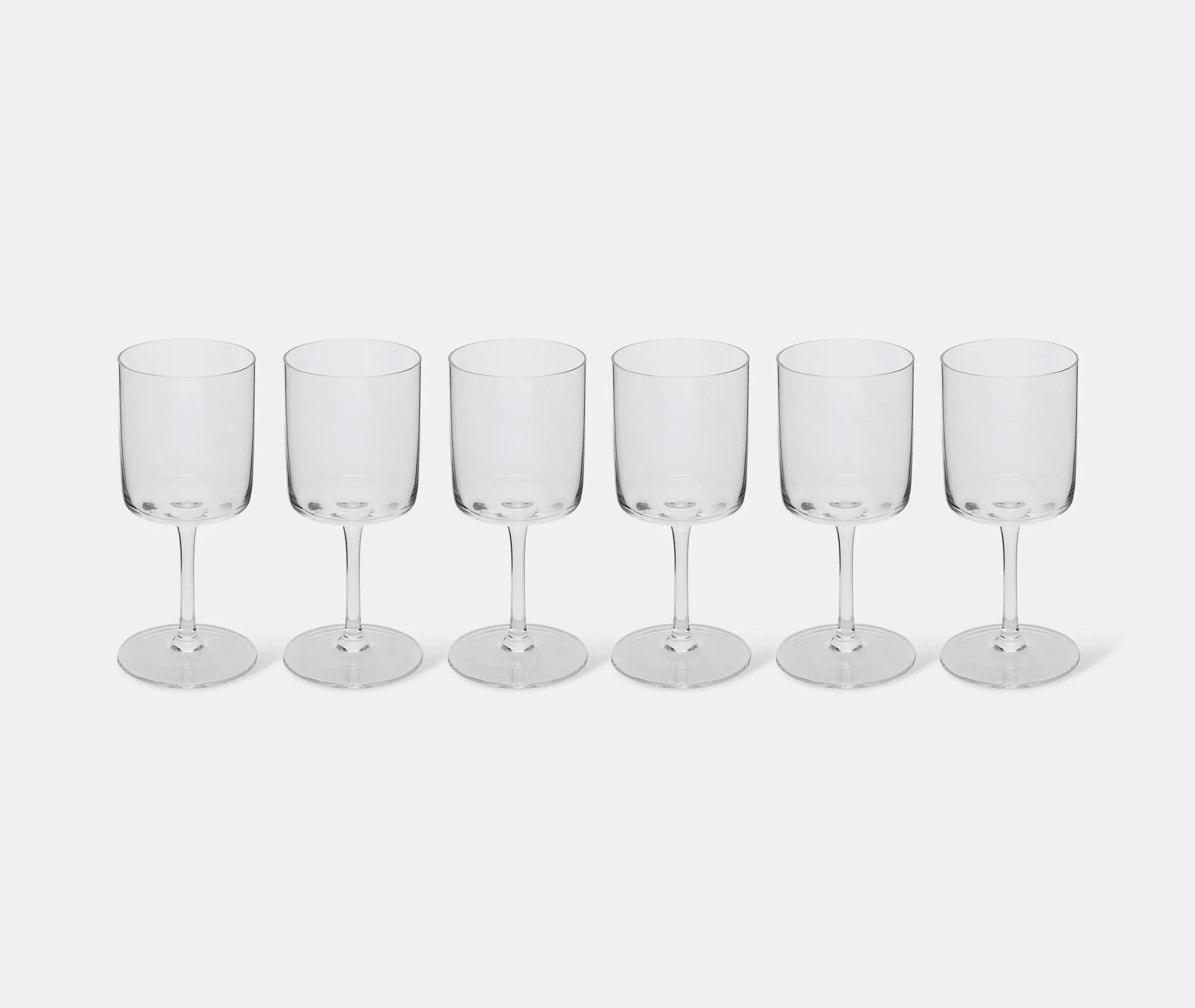 6-Piece Water Glass Set - Clear, Crystal