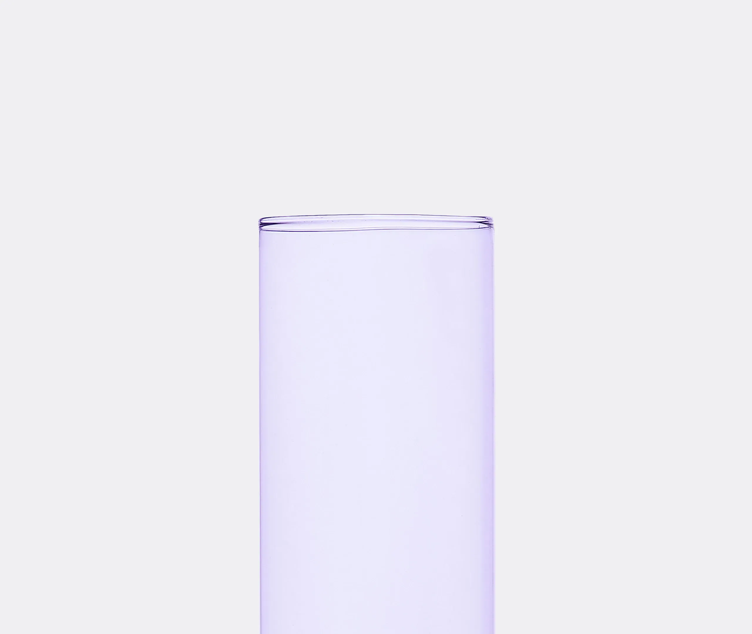 Bamboo Grooved Large Vase - Blue, Glass alternate view