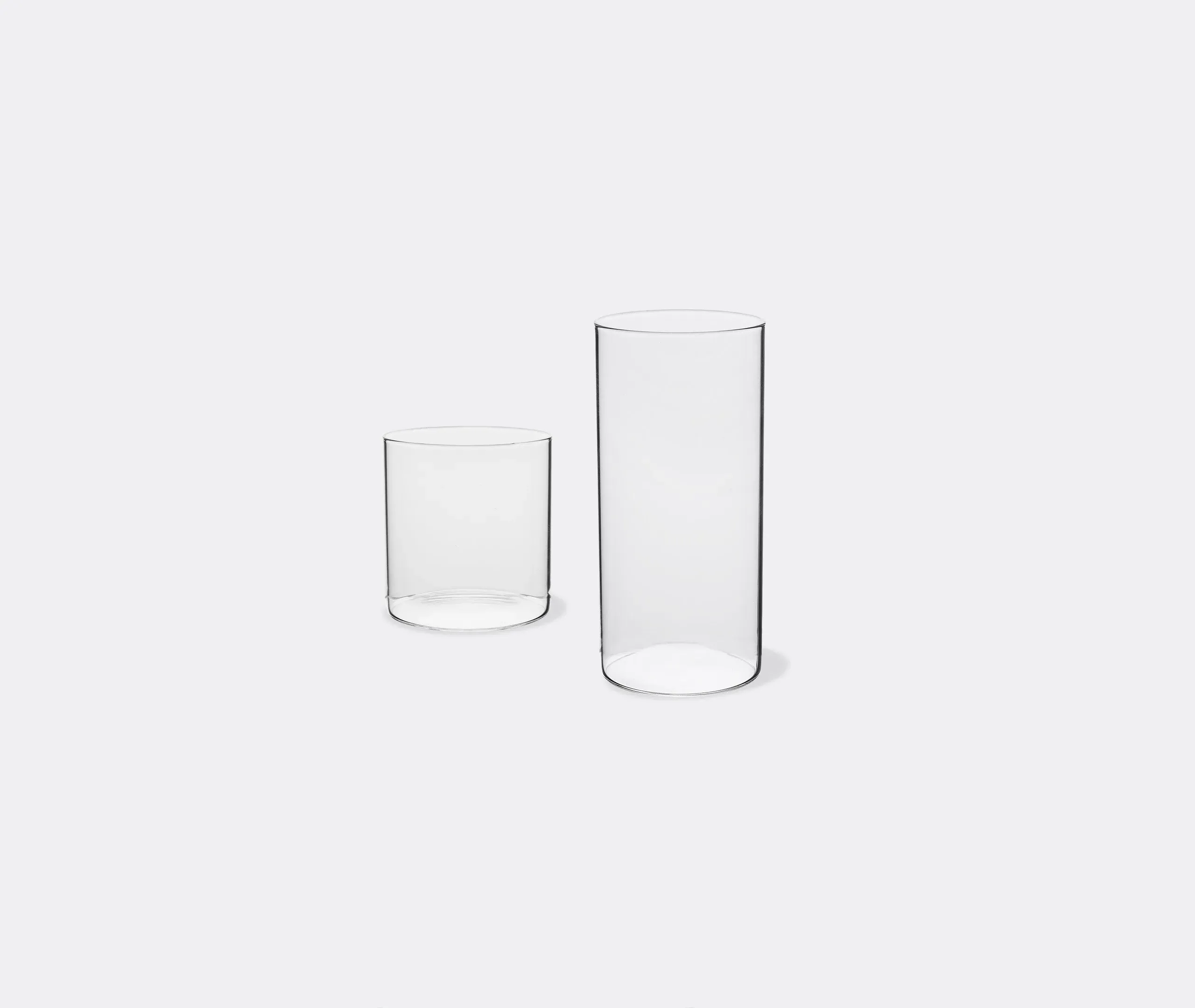 Cilindro Longdrink Glass Set of Four - Transparent