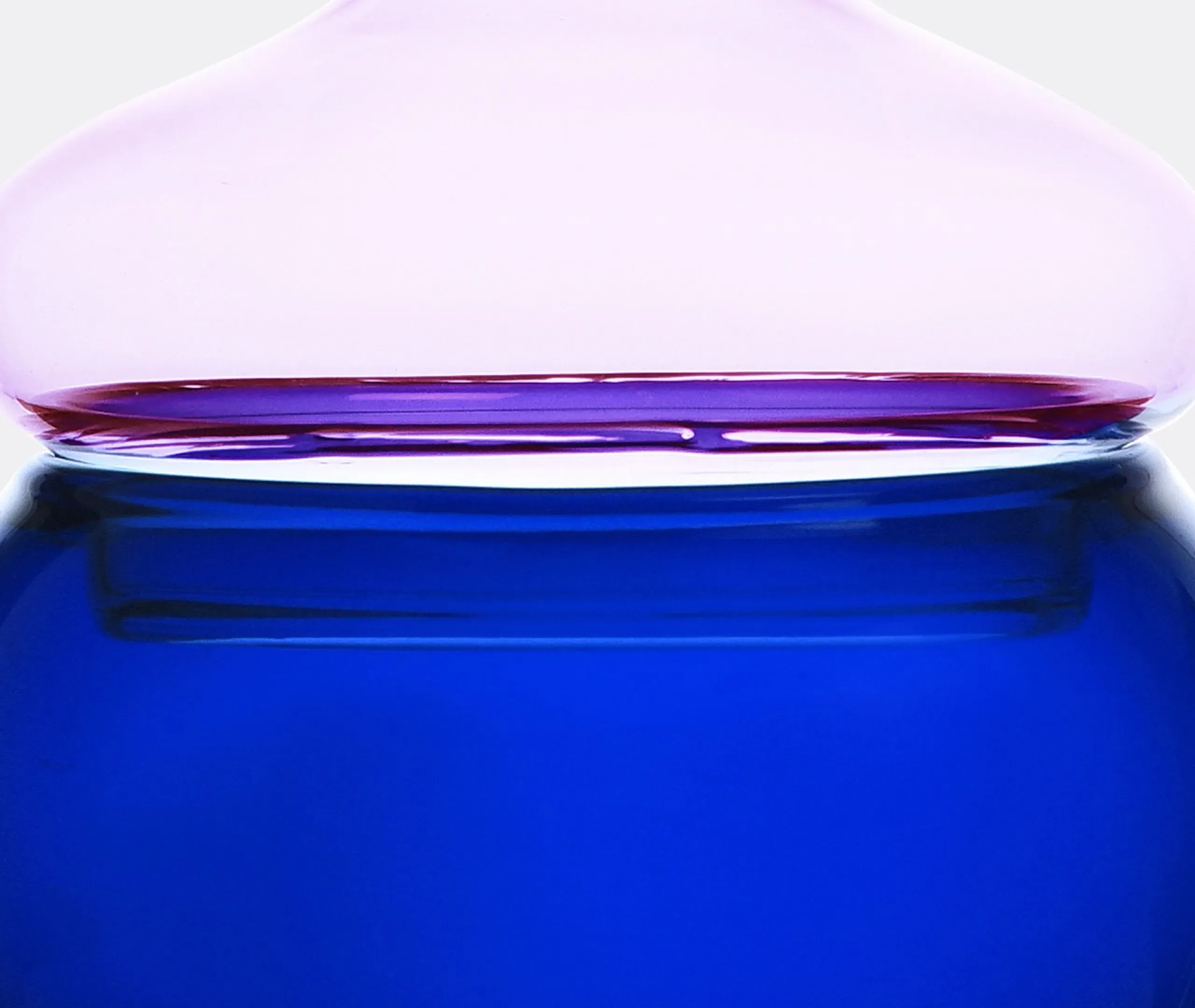Container with Lid - Blue, Borosilicate Glass
