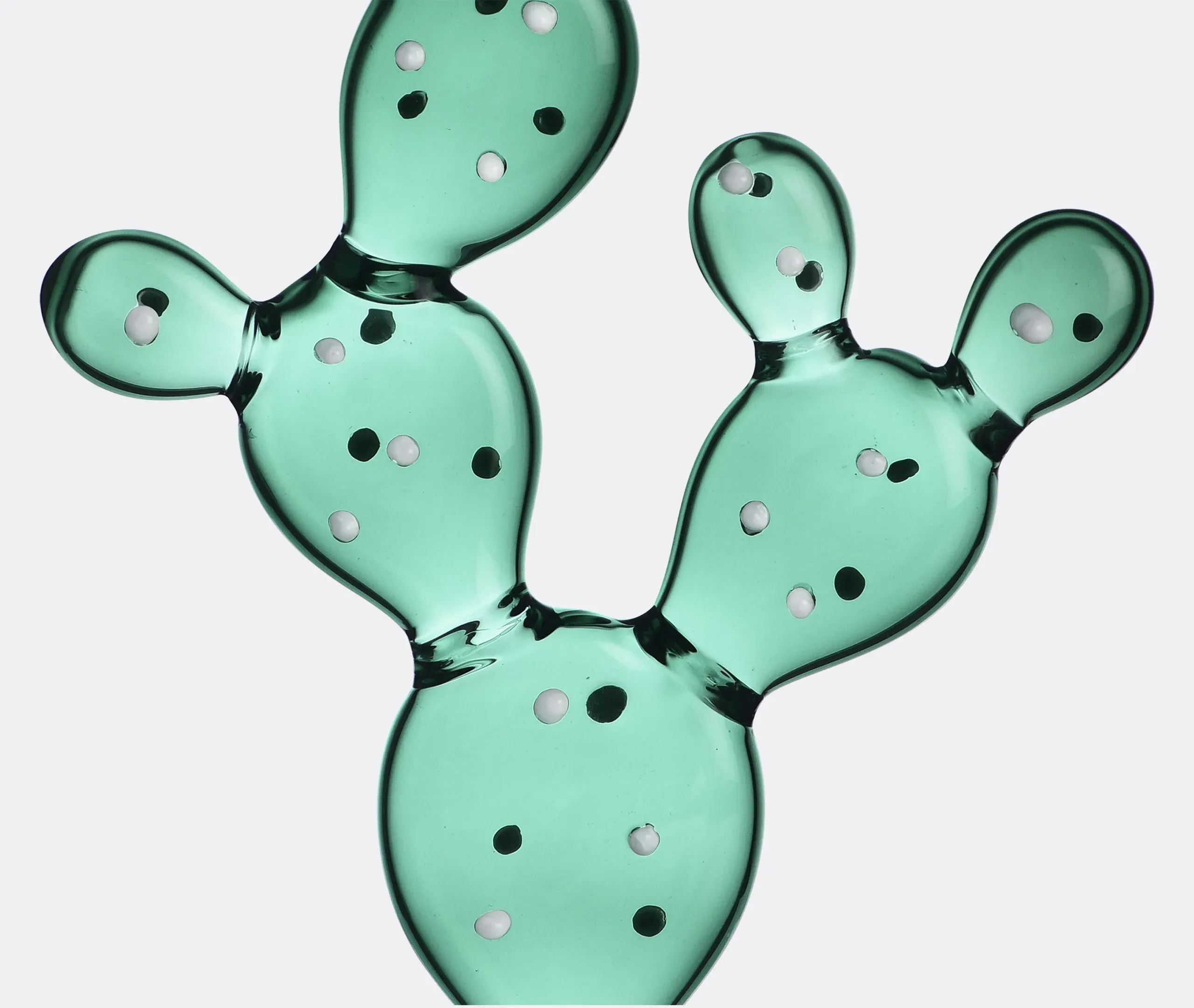 Desert Plants Prickly Pear Candleholder - Multicolor, Borosilicate Glass