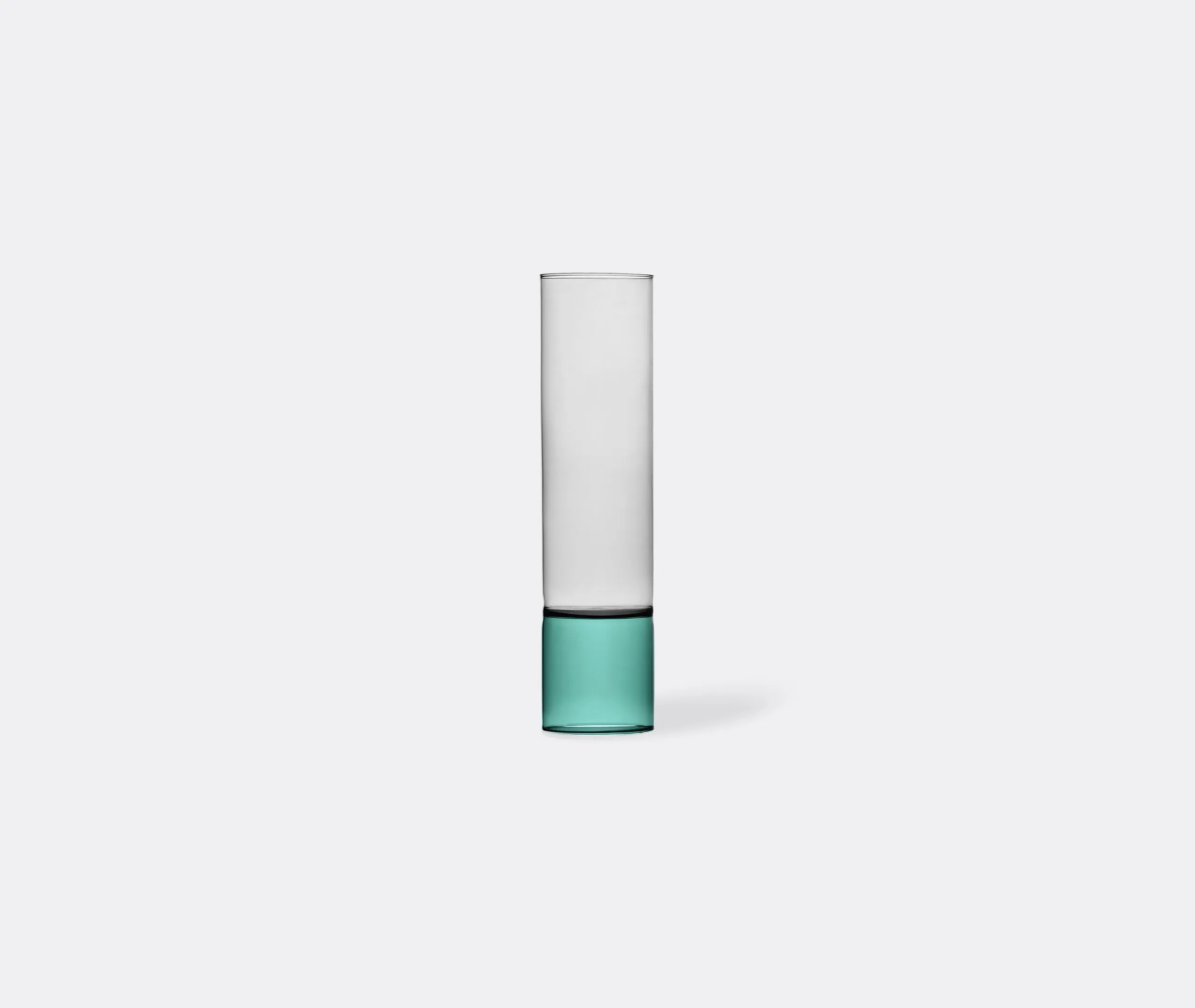 Extra Large Grooved Vase - Green, Glass image