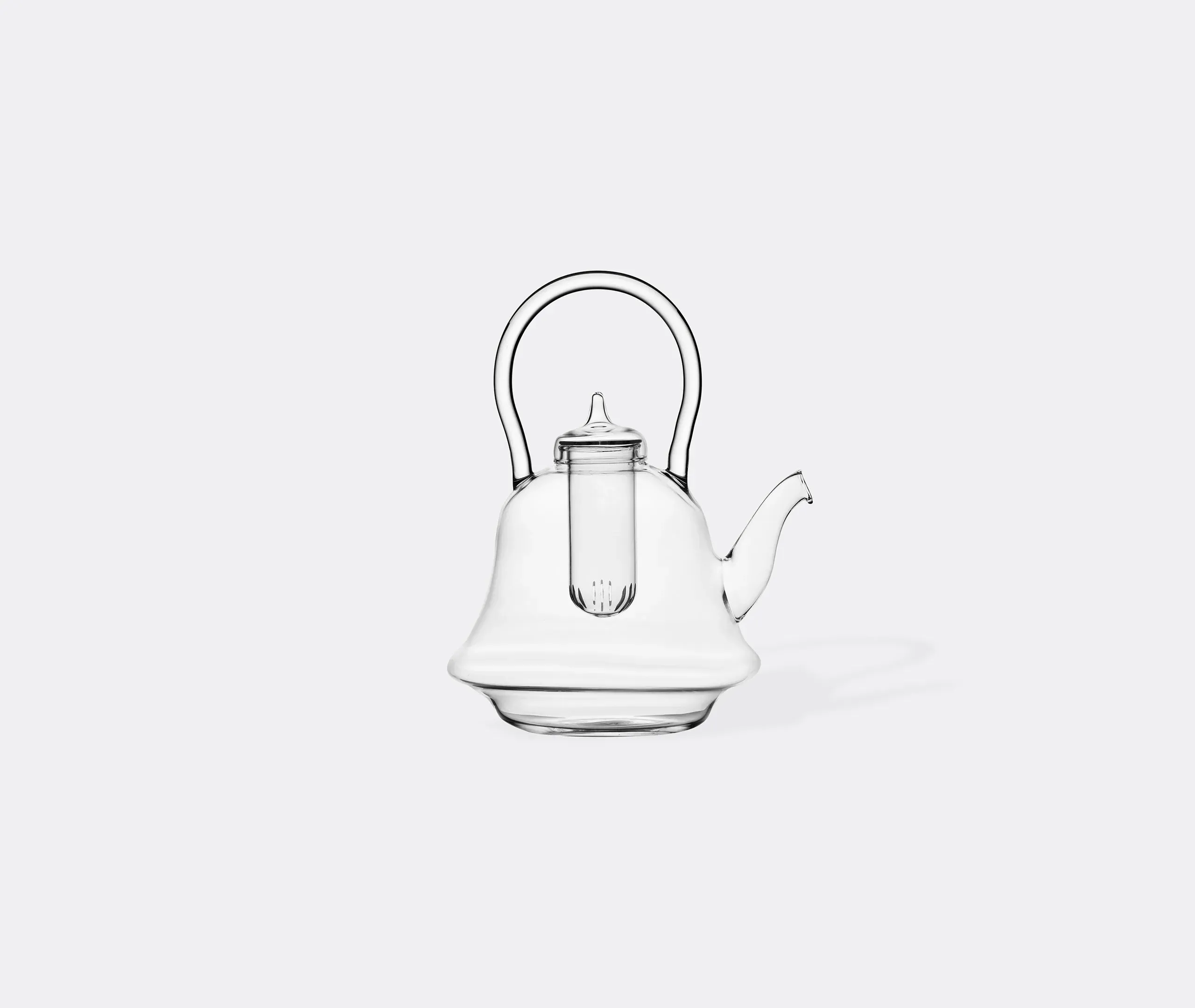 Folk Teapot - Clear, Borosilicate Glass