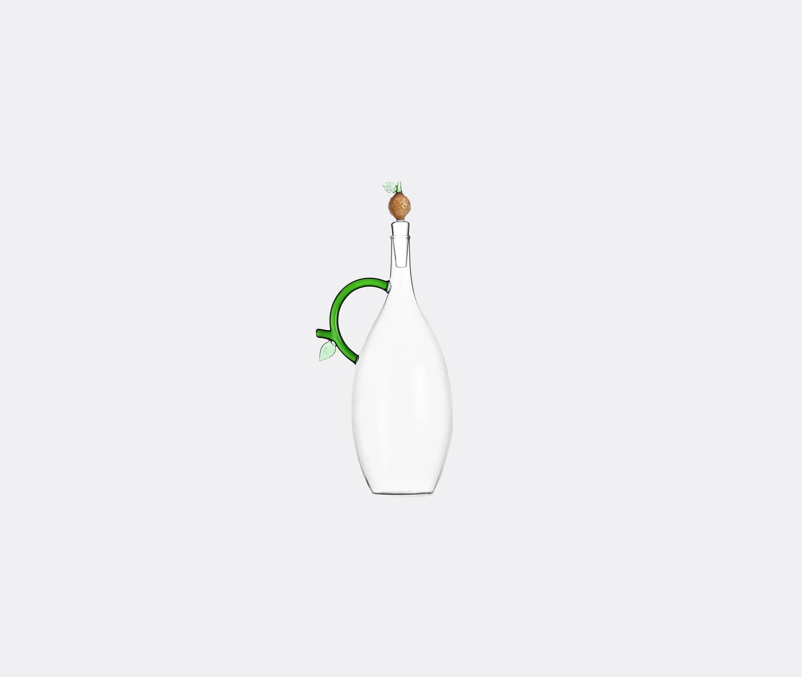 Fruit and Flowers Lemon Stopper Bottle - Multicolour, Borosilicate Glass product