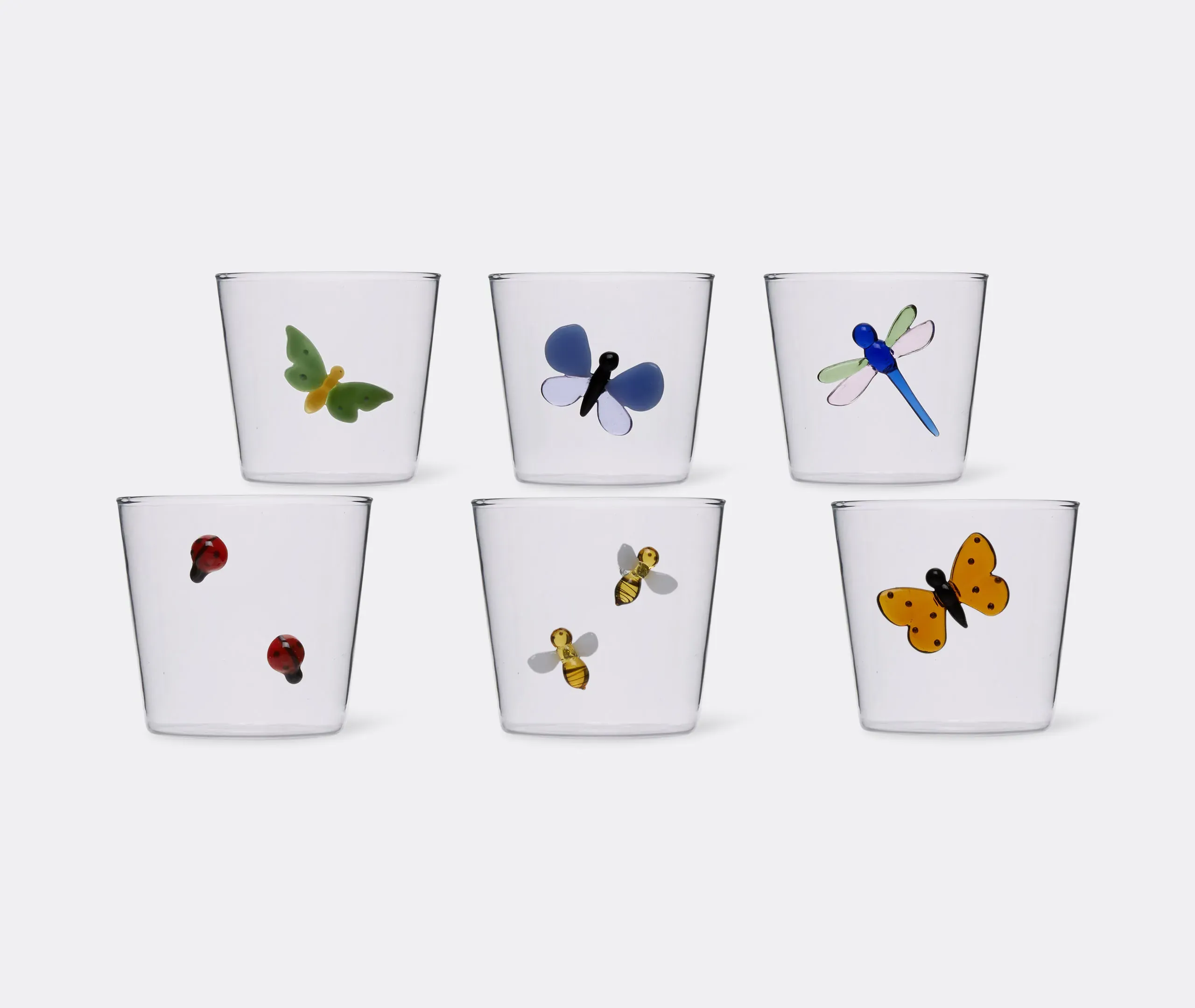 Garden Picnic Set of 6 Tumblers - Multicolor, Glass product