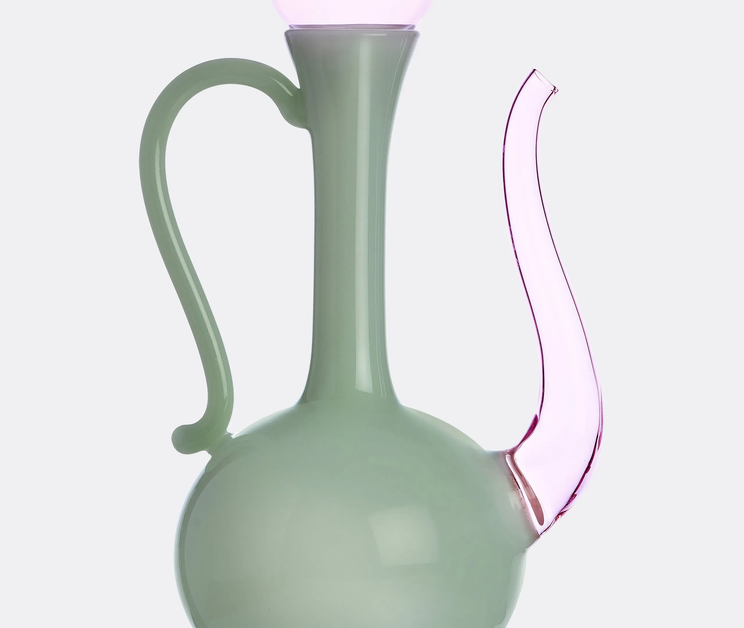 Glass Jug with Stopper - Multicolor, Borosilicate