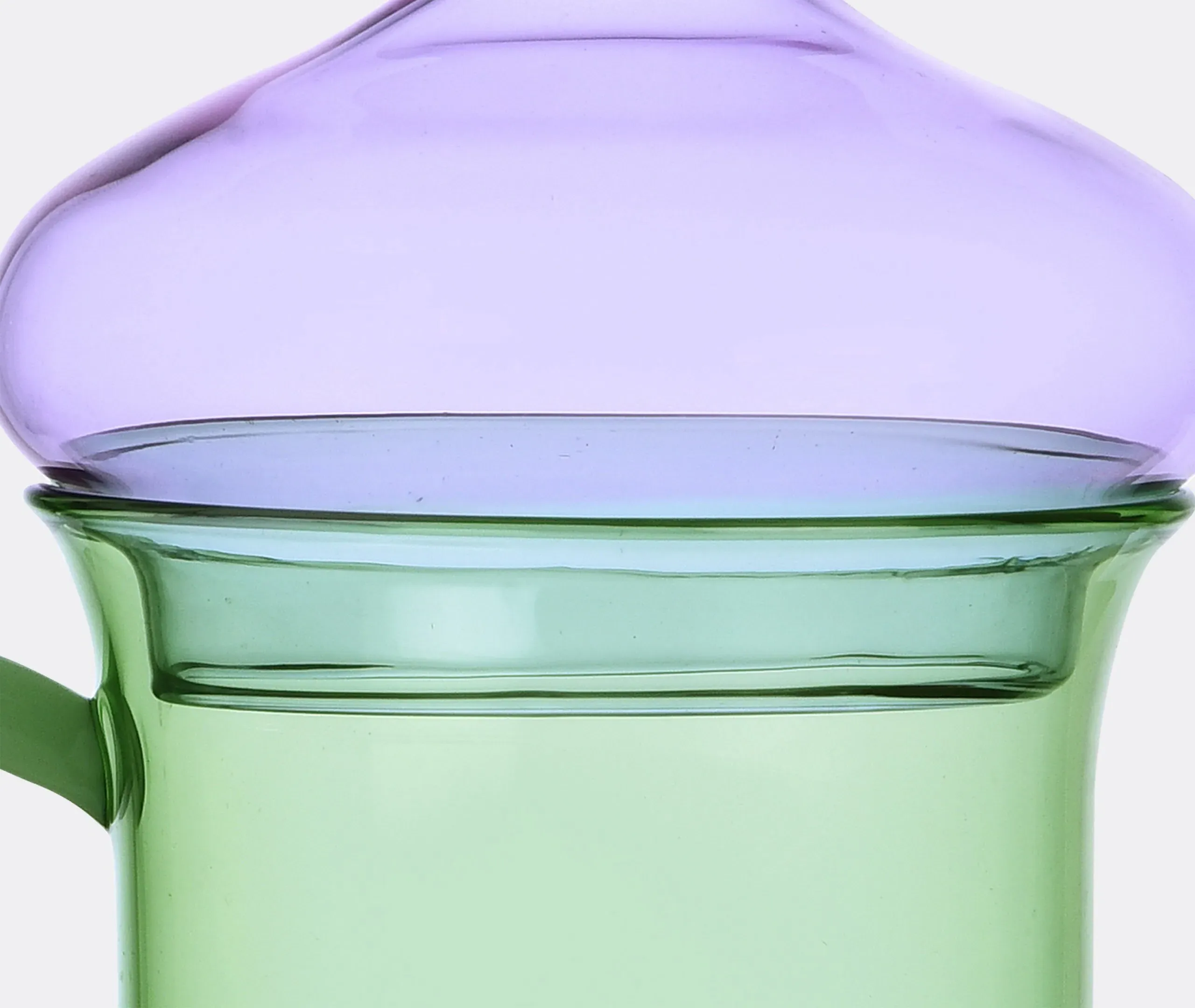 Glass Mug with Lid - Multicolor, Borosilicate