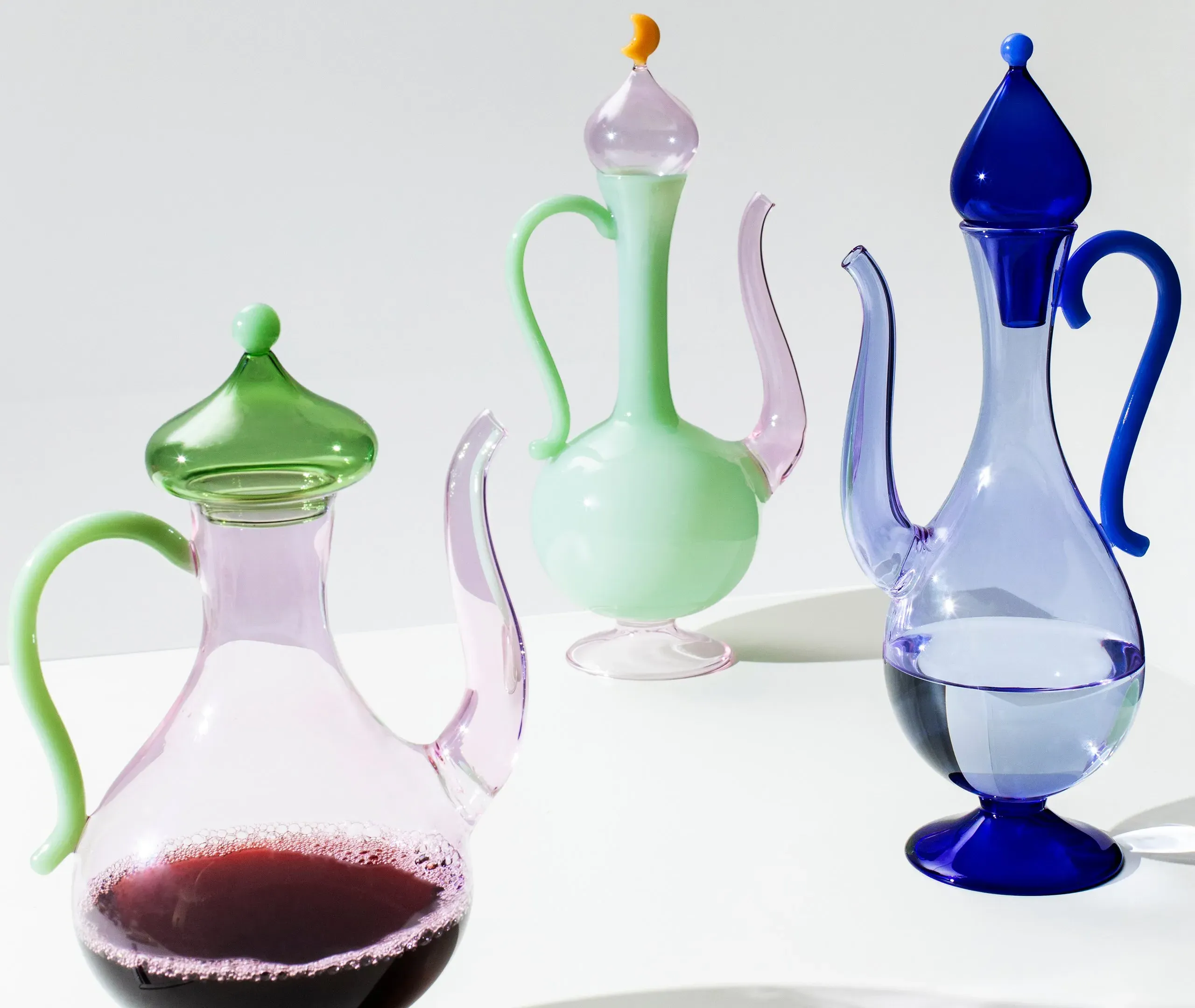 Glass Teapot with Domed Lid - Multicolor, Borosilicate