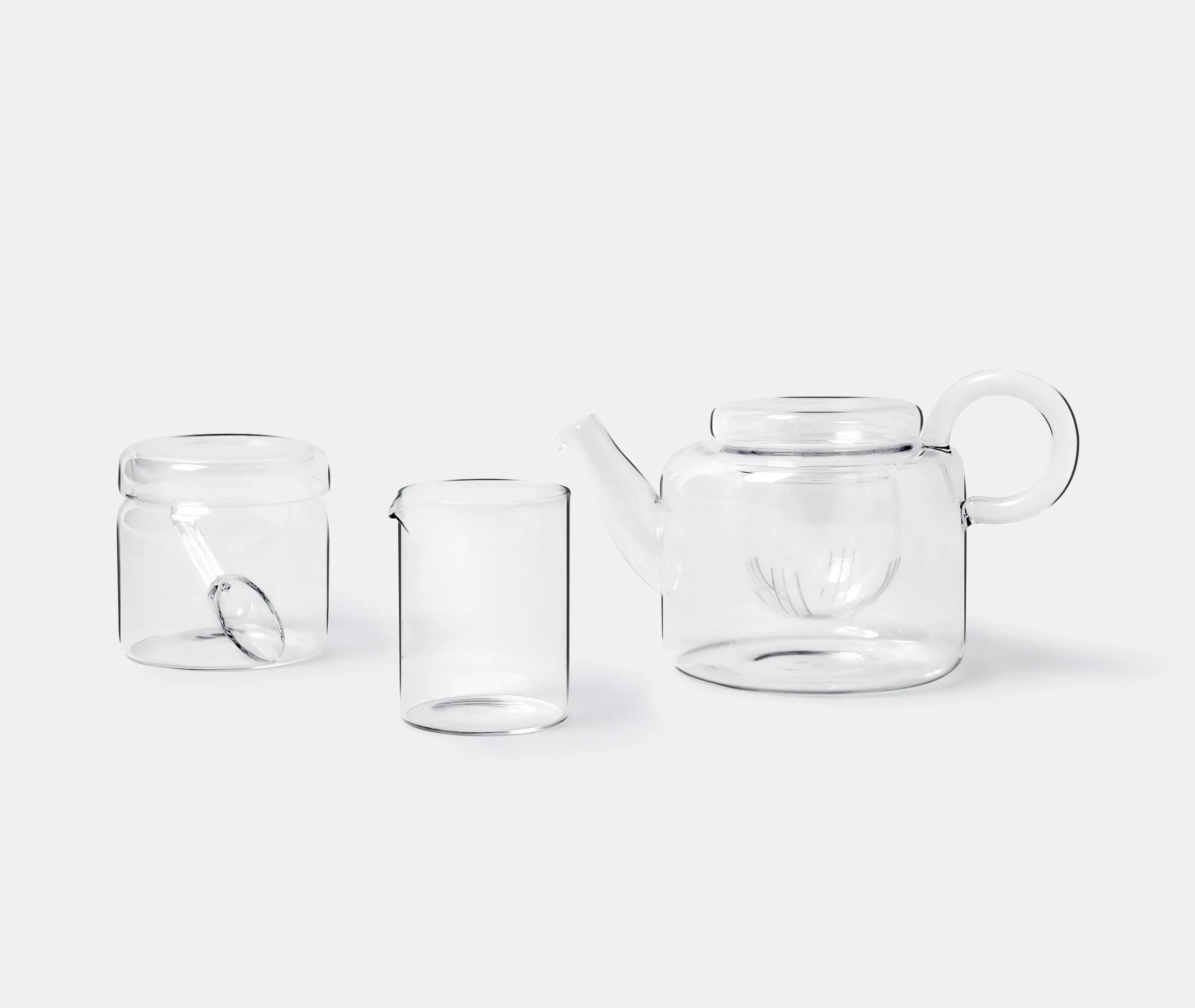 Milk Jug with Transparent Design - Clear, Glass