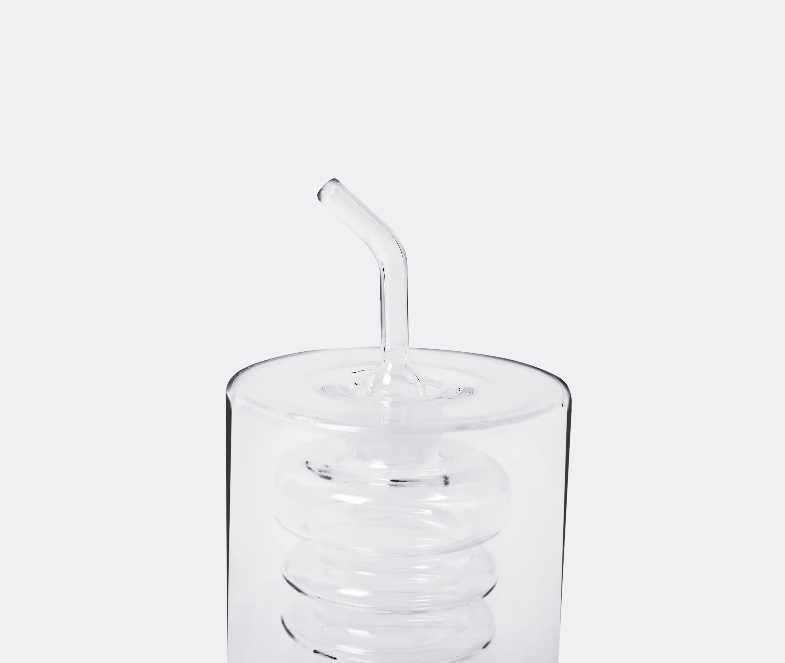 Oil Dispenser with Rings Design - Clear Glass
