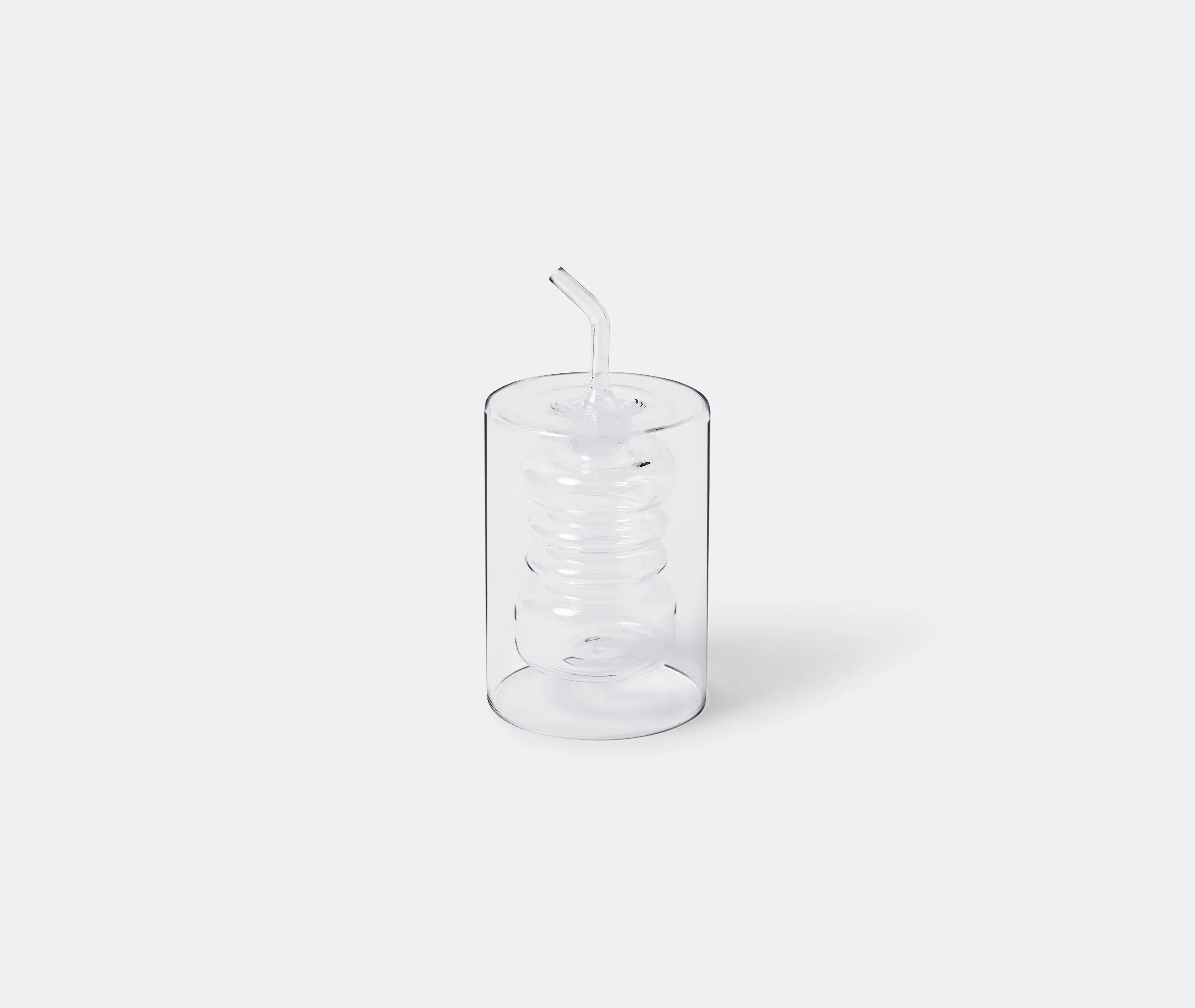 Oil Dispenser with Rings Design - Clear Glass image
