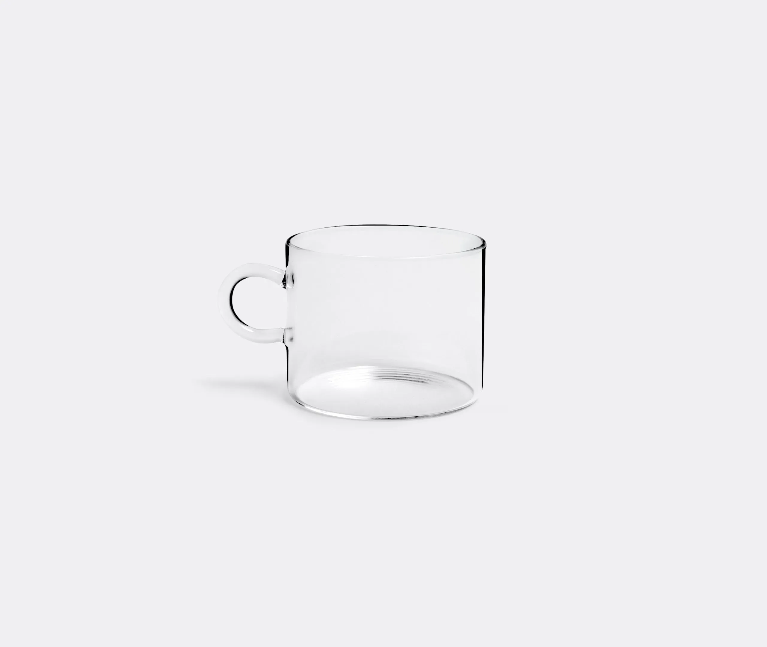 Piuma Small Teacup Set of 6 - Clear Glass