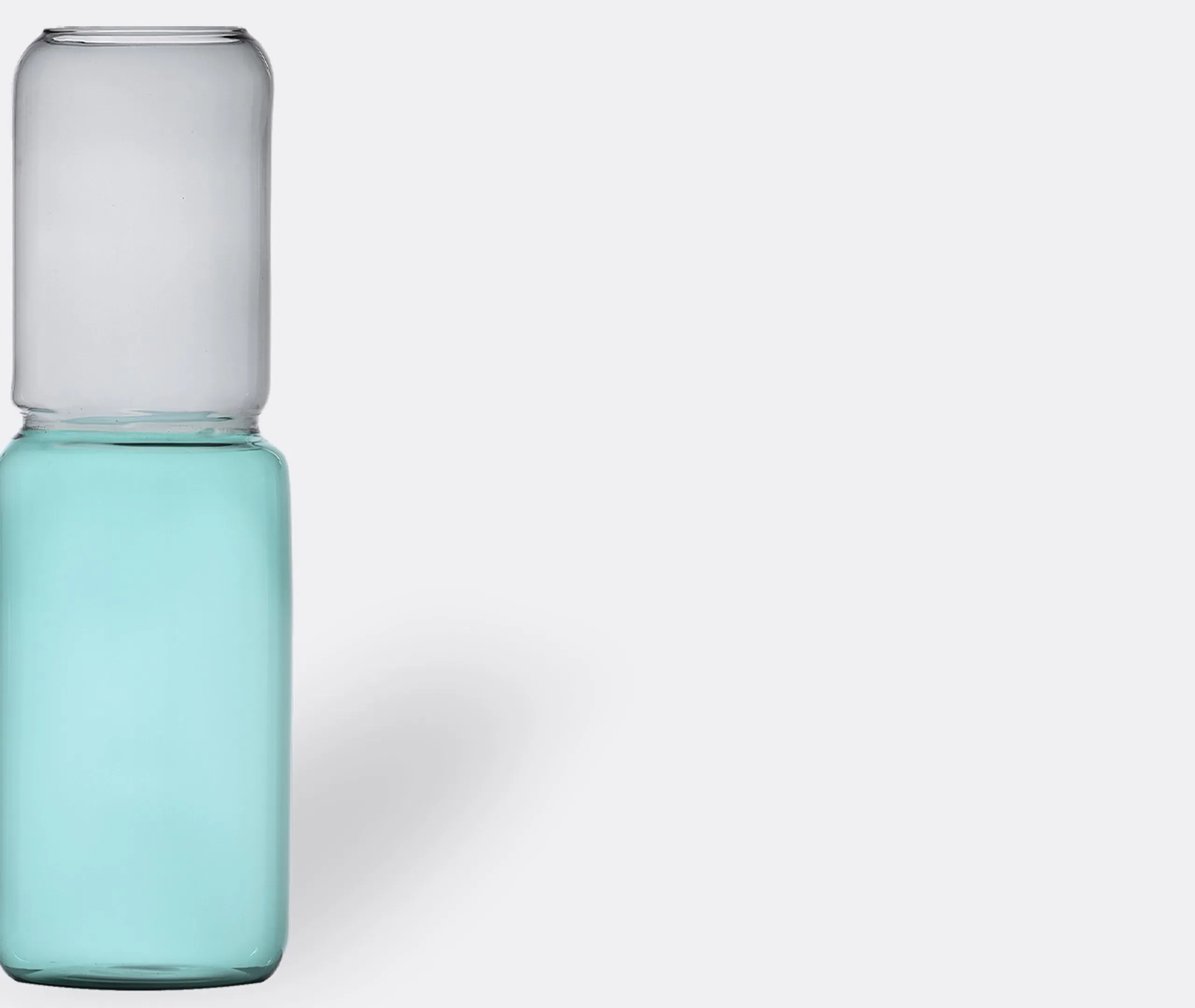 Revolve Medium Vase - Blue and Grey, Borosilicate Glass