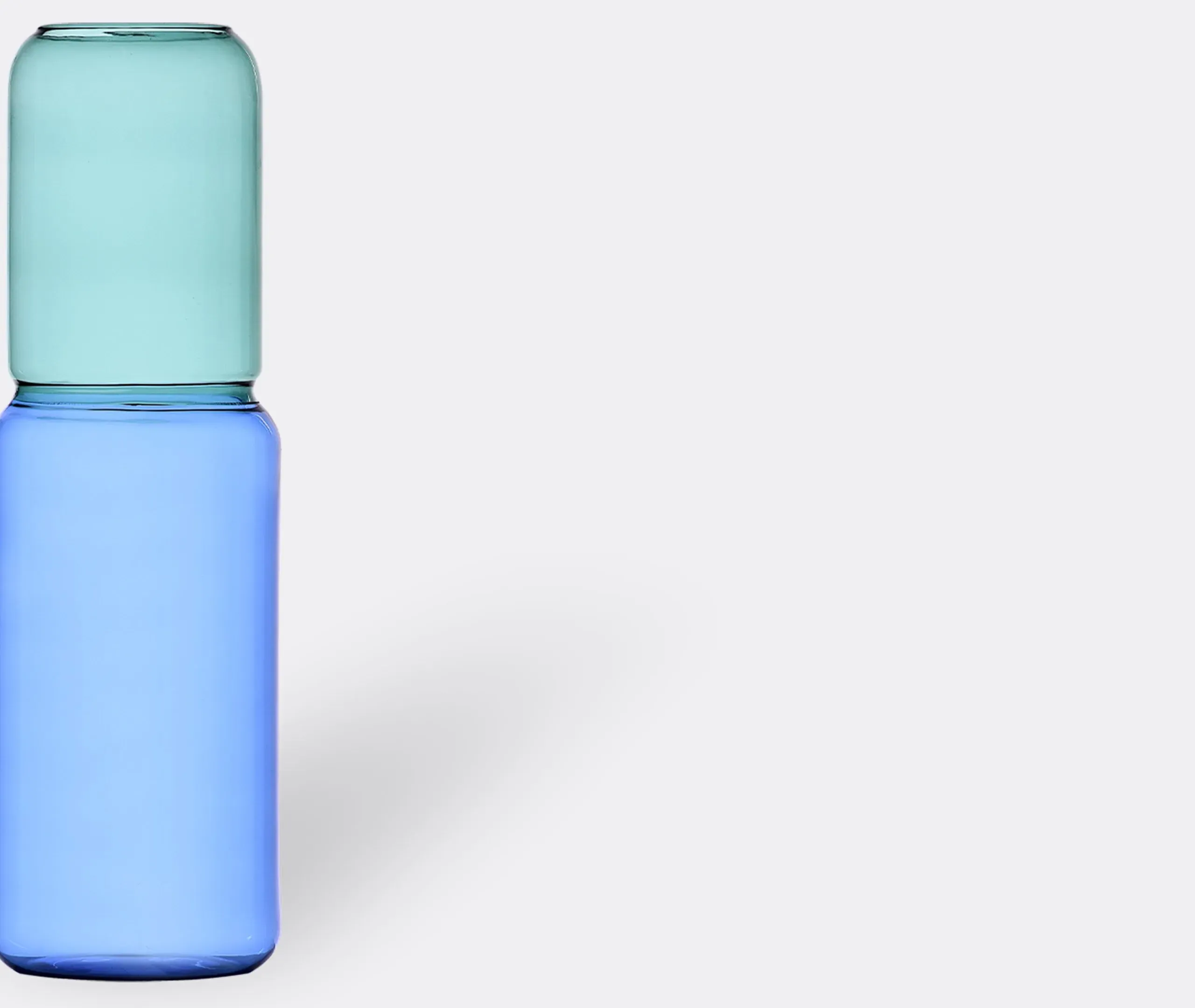 Revolve Medium Vase - Blue, Borosilicate Glass