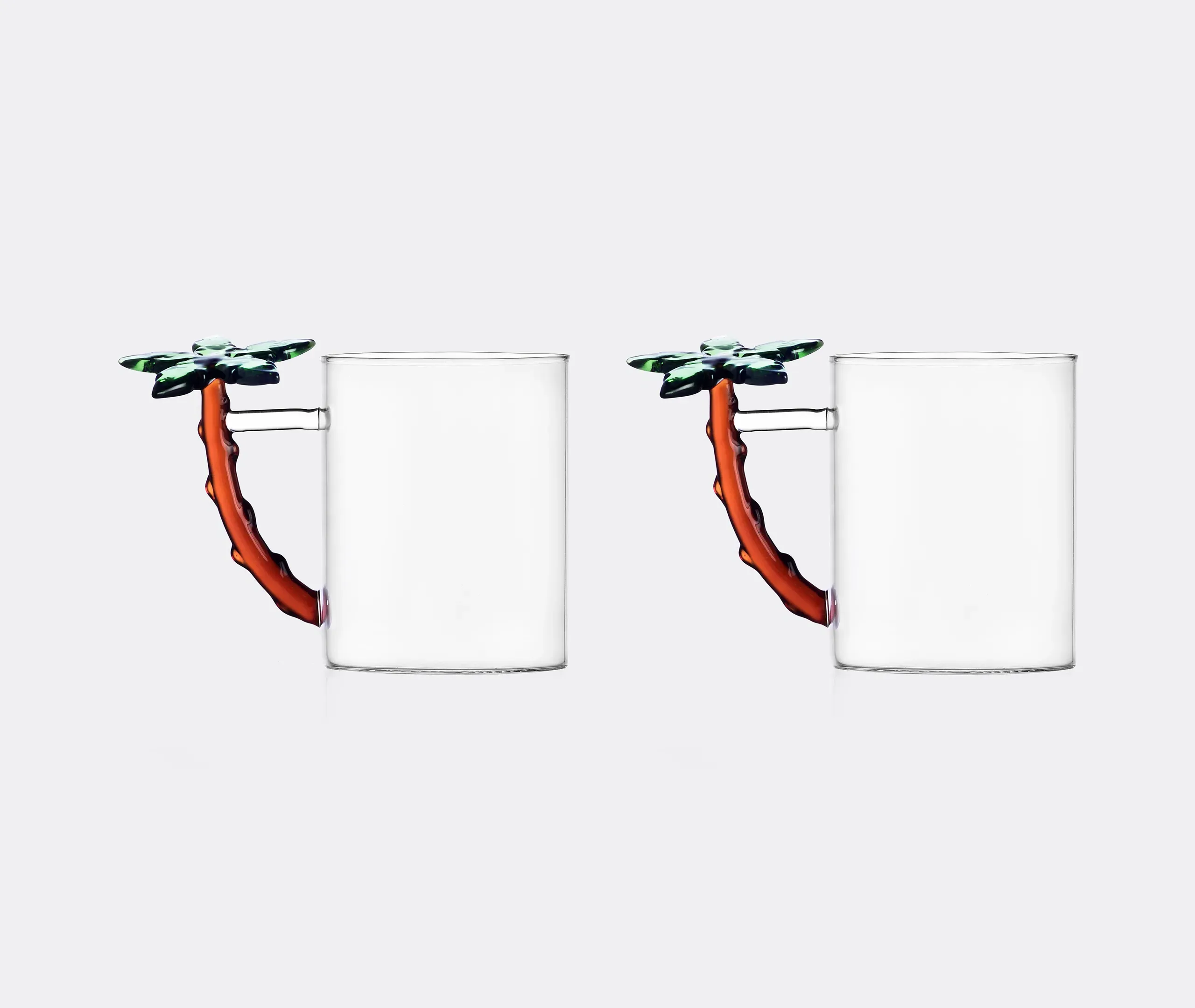 Savannah Palm Mug Set of Two - Multicolour, Borosilicate Glass product
