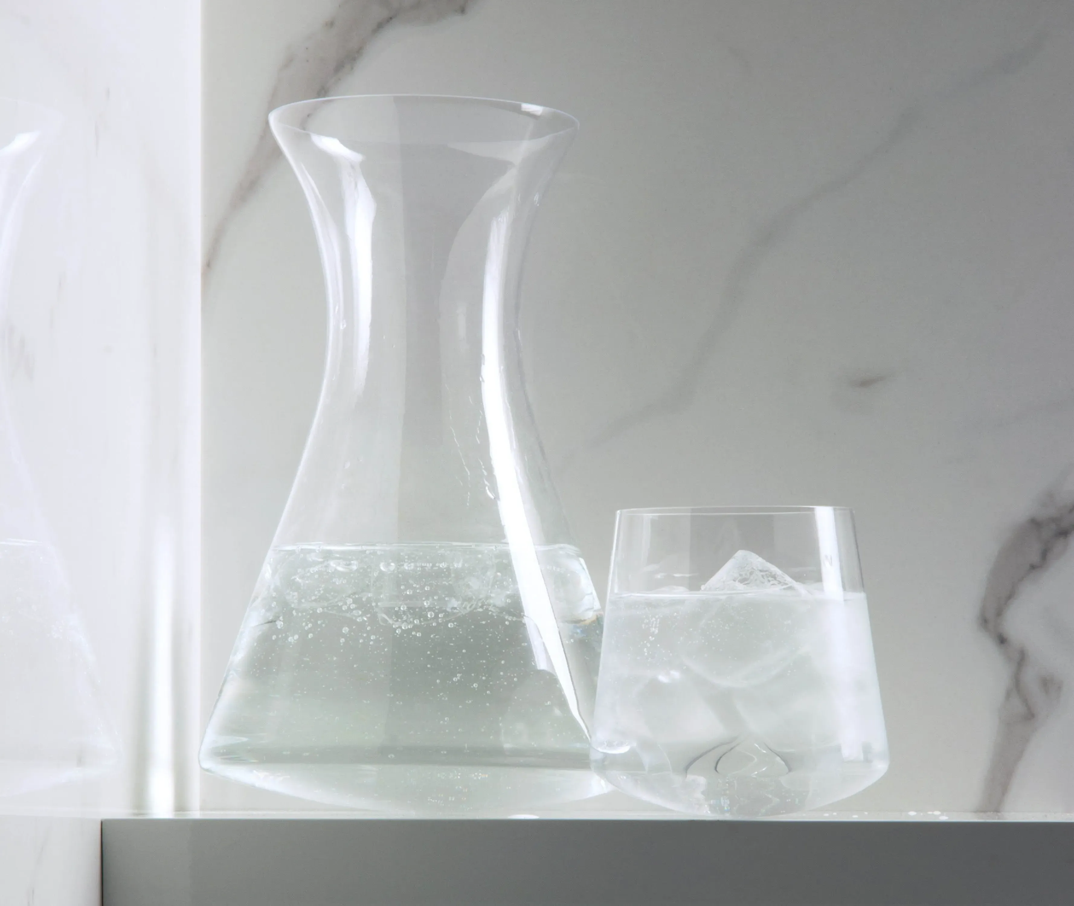 Stand Up Carafe - Transparent, Glass