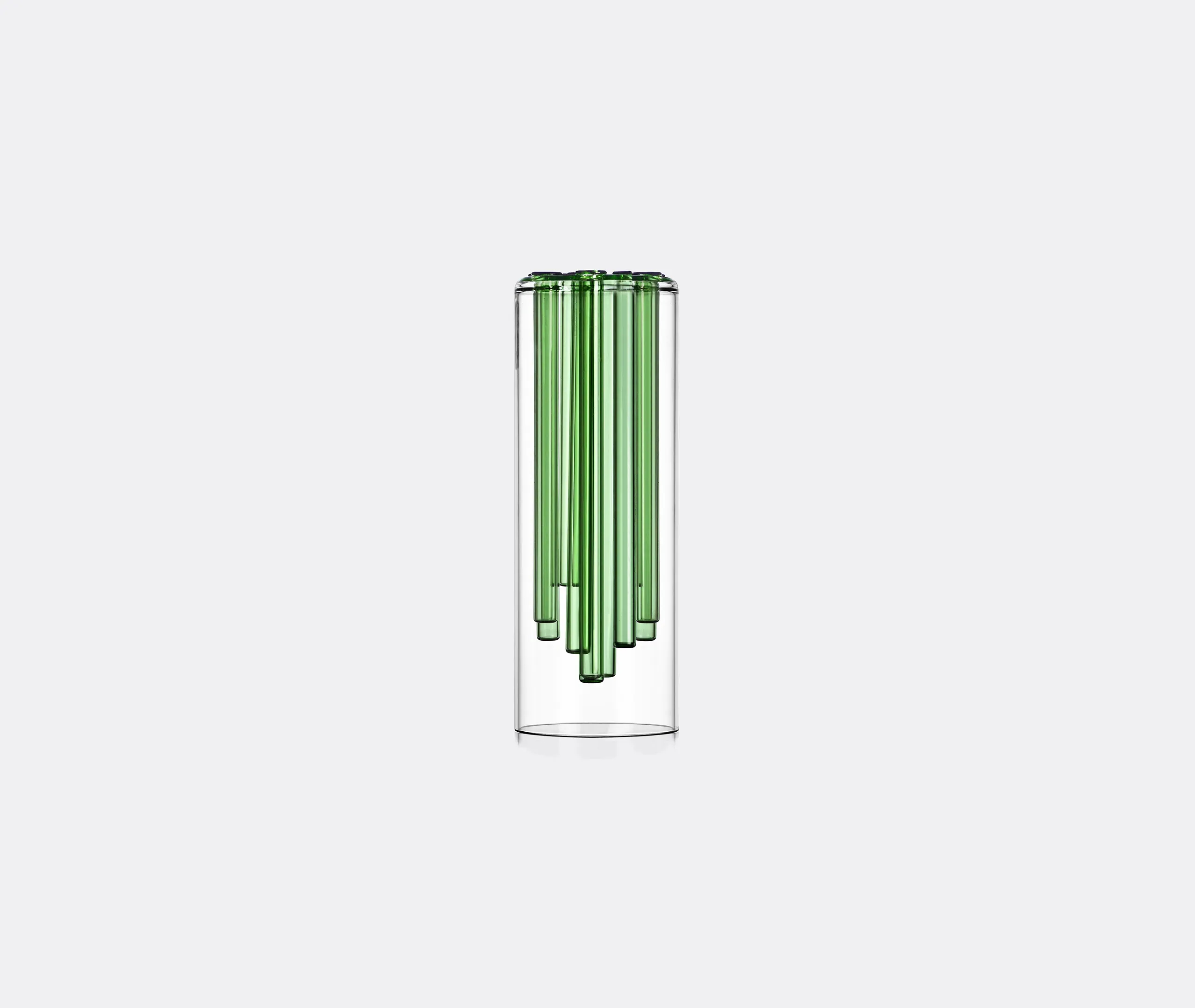 Studio FUKSAS Jelly Cylindrical Vase - Green, Borosilicate Glass alternate view