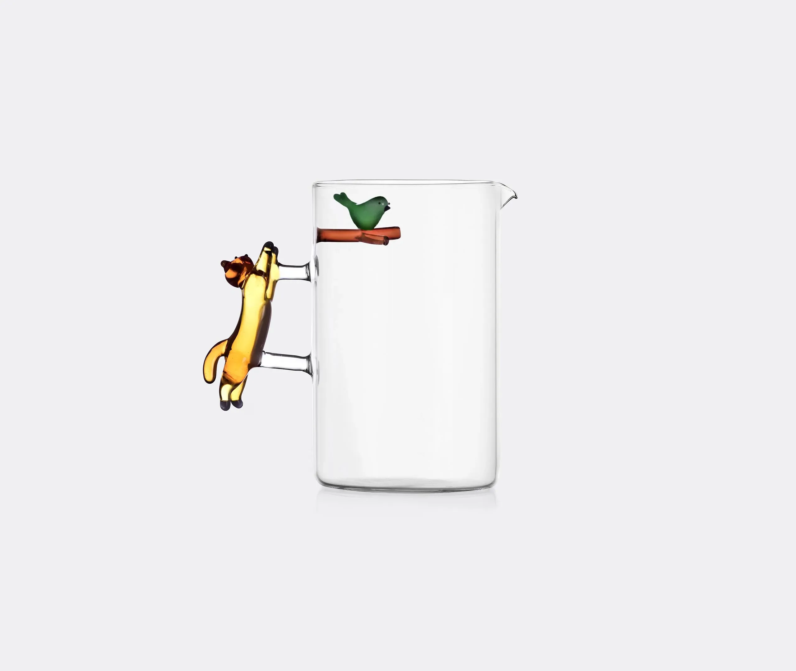 Tabby Cat Collection Jumping Cat Jug - Multicolour, Borosilicate Glass product