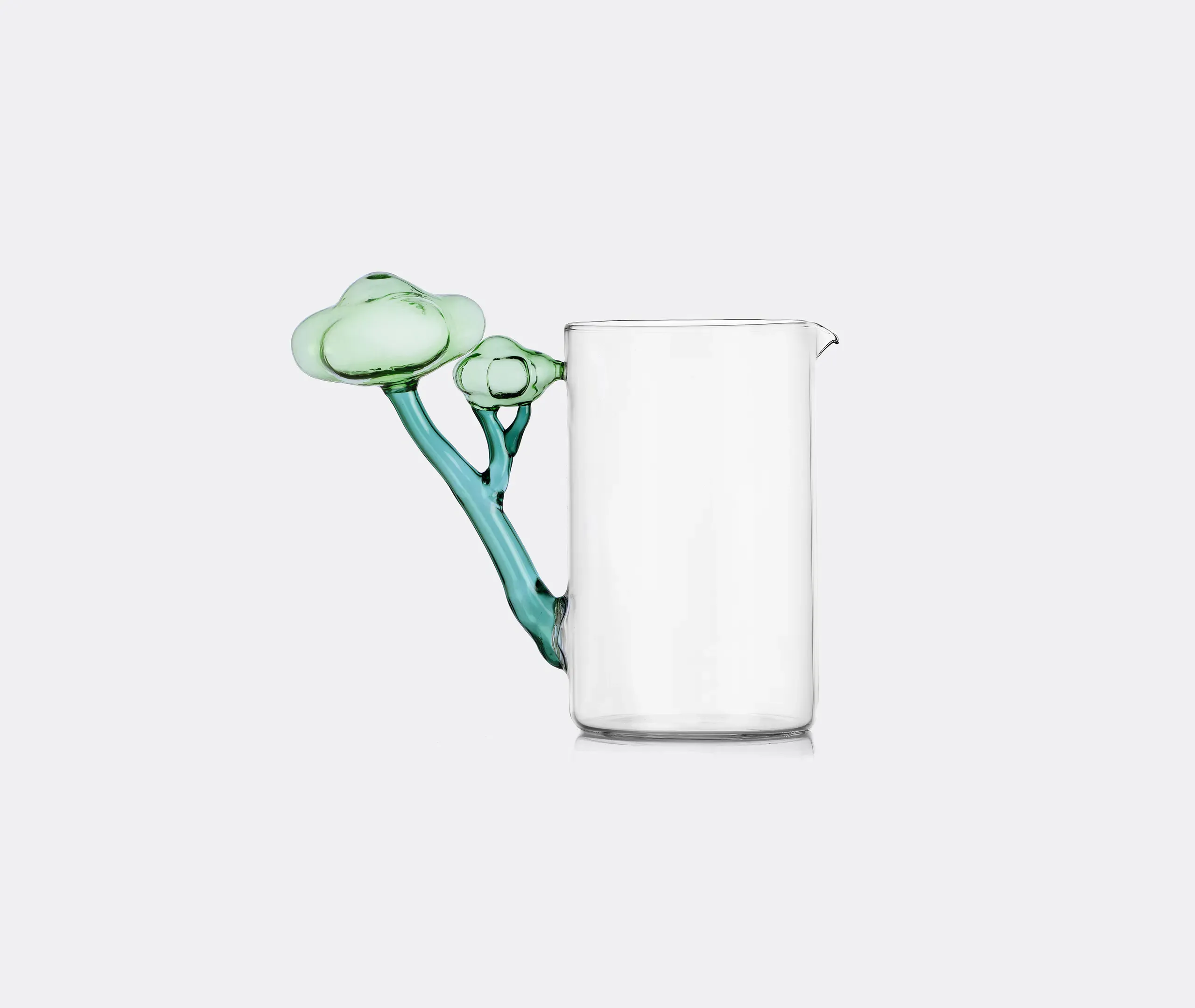 Talking Trees Jug - Green and Clear, Borosilicate Glass product