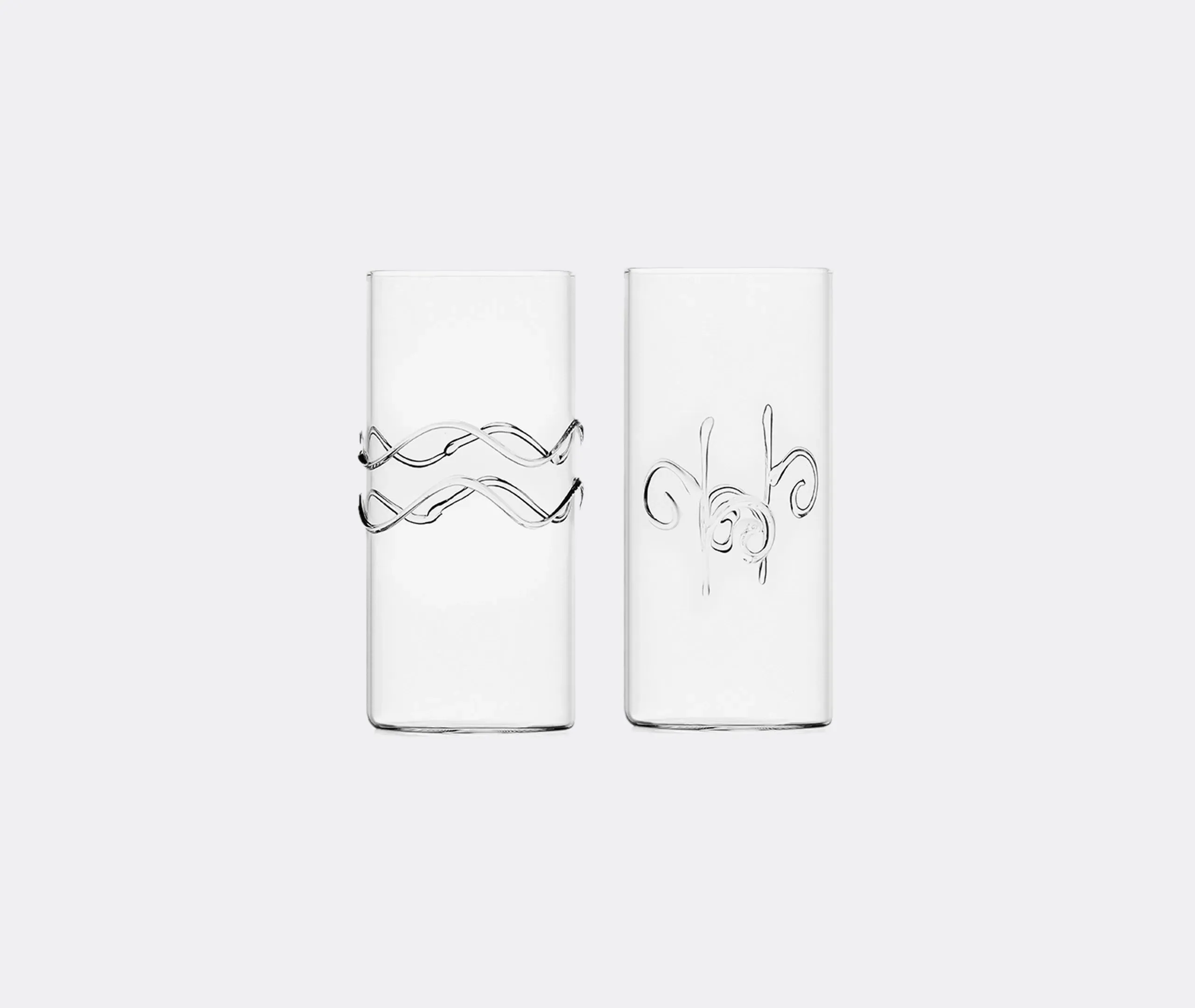 Tall Glass Set of 6 - Borosilicate Glass