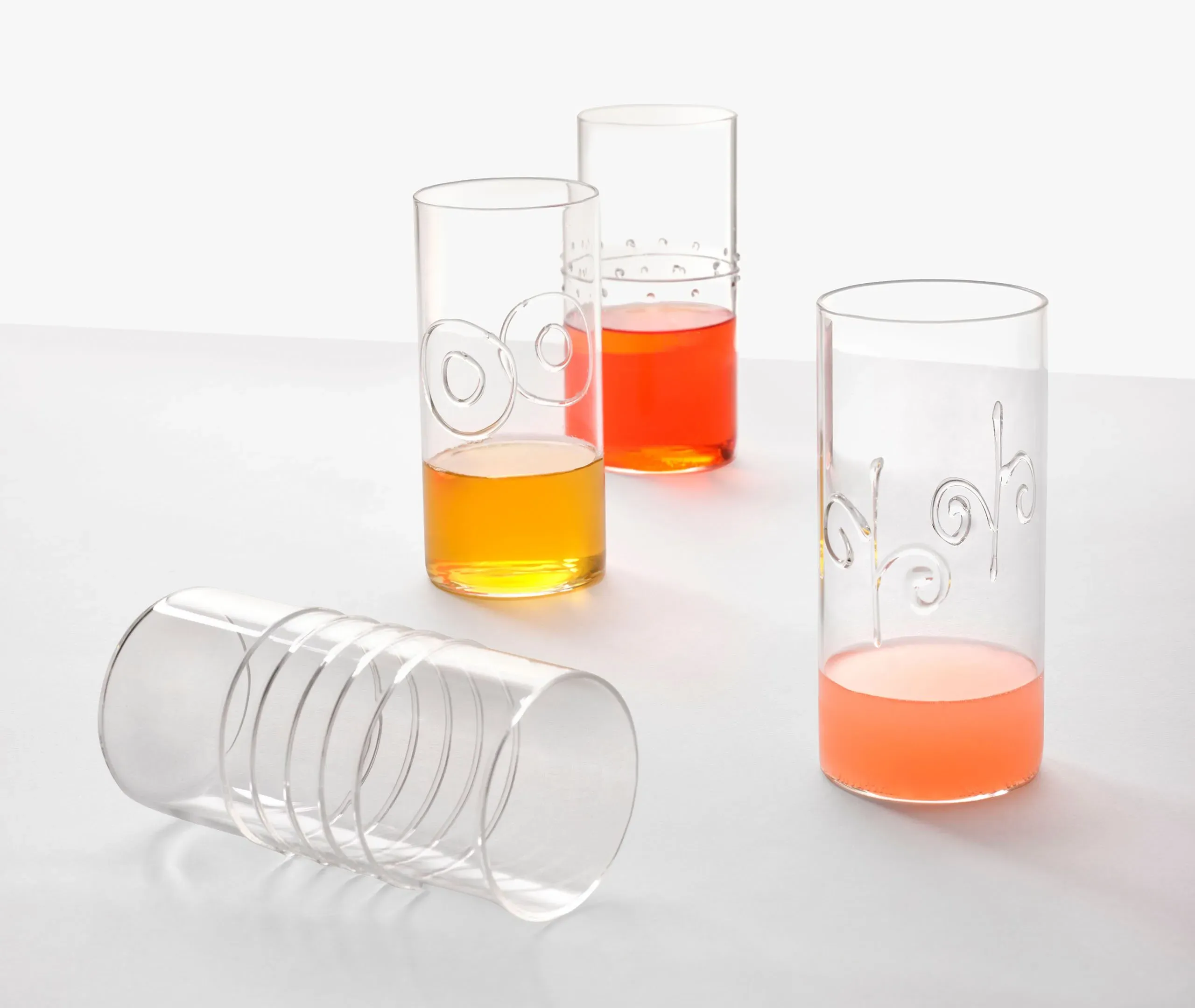 Tall Glass Set of 6 - Borosilicate Glass