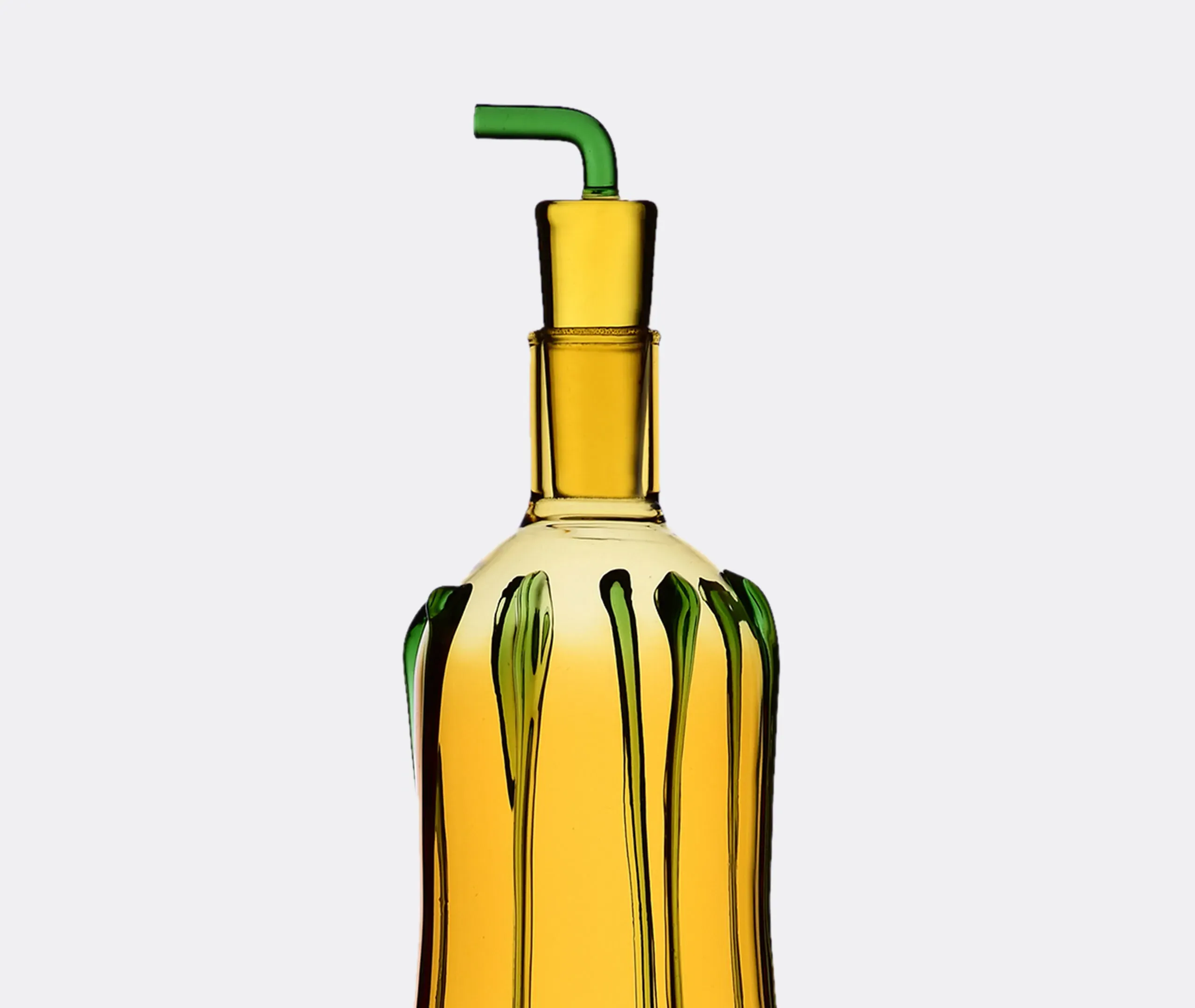 Vegetables Zucchini Decorative Bottle - Multicolor, Borosilicate Glass alternate view