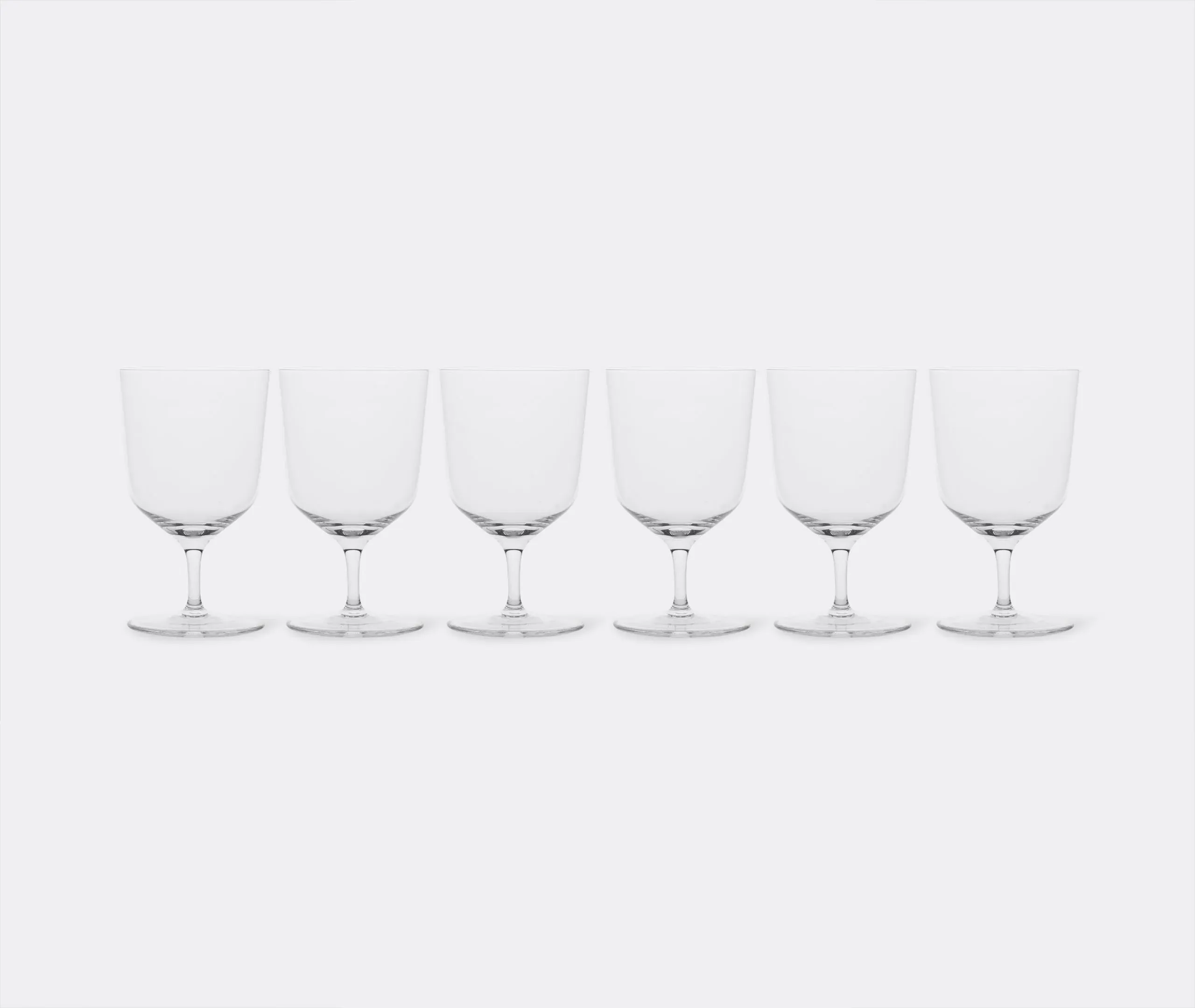 Venezia Water Stemmed Glass Set of Six - Clear