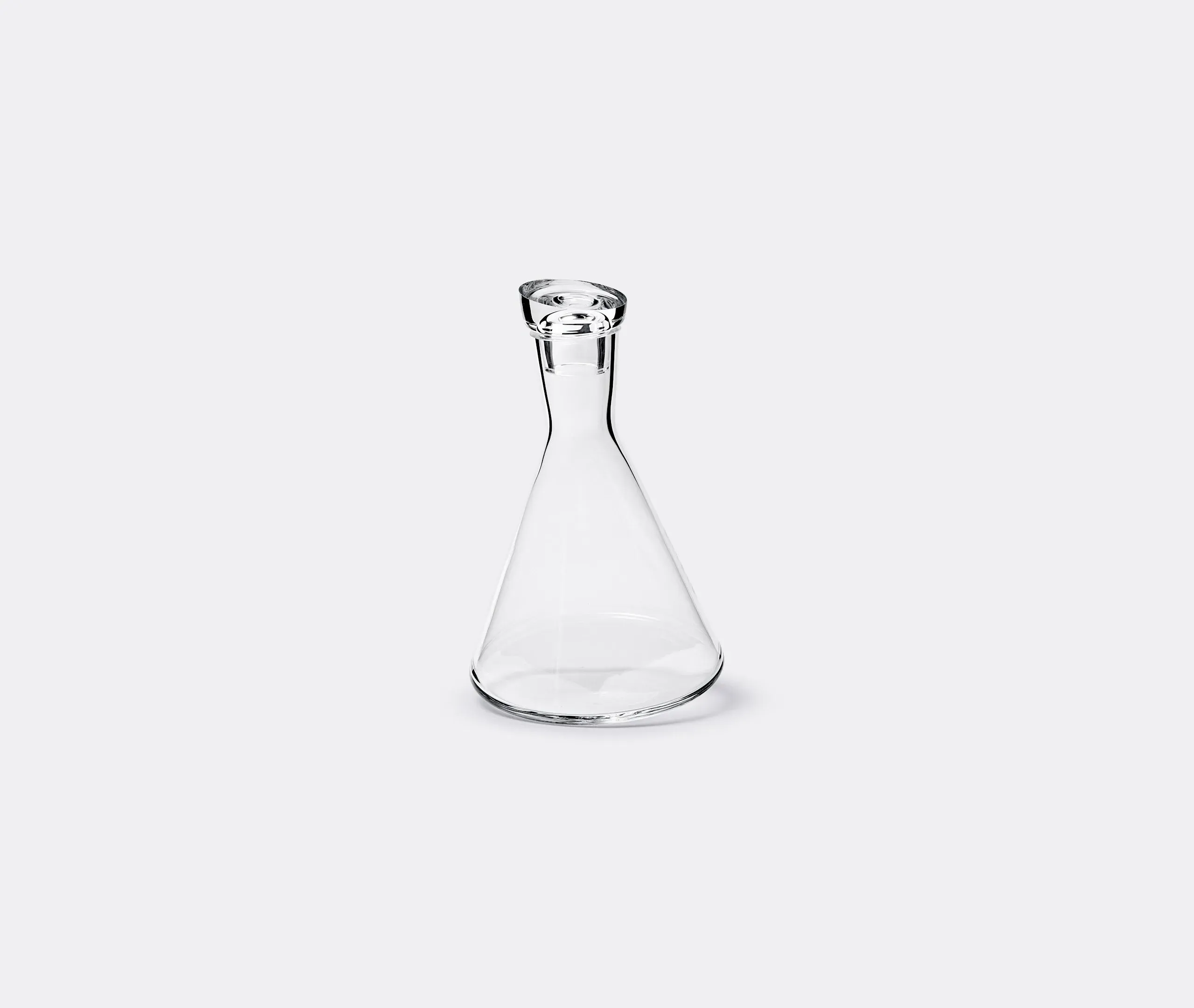 Whisky Bottle with Rocking Base - Clear Glass image