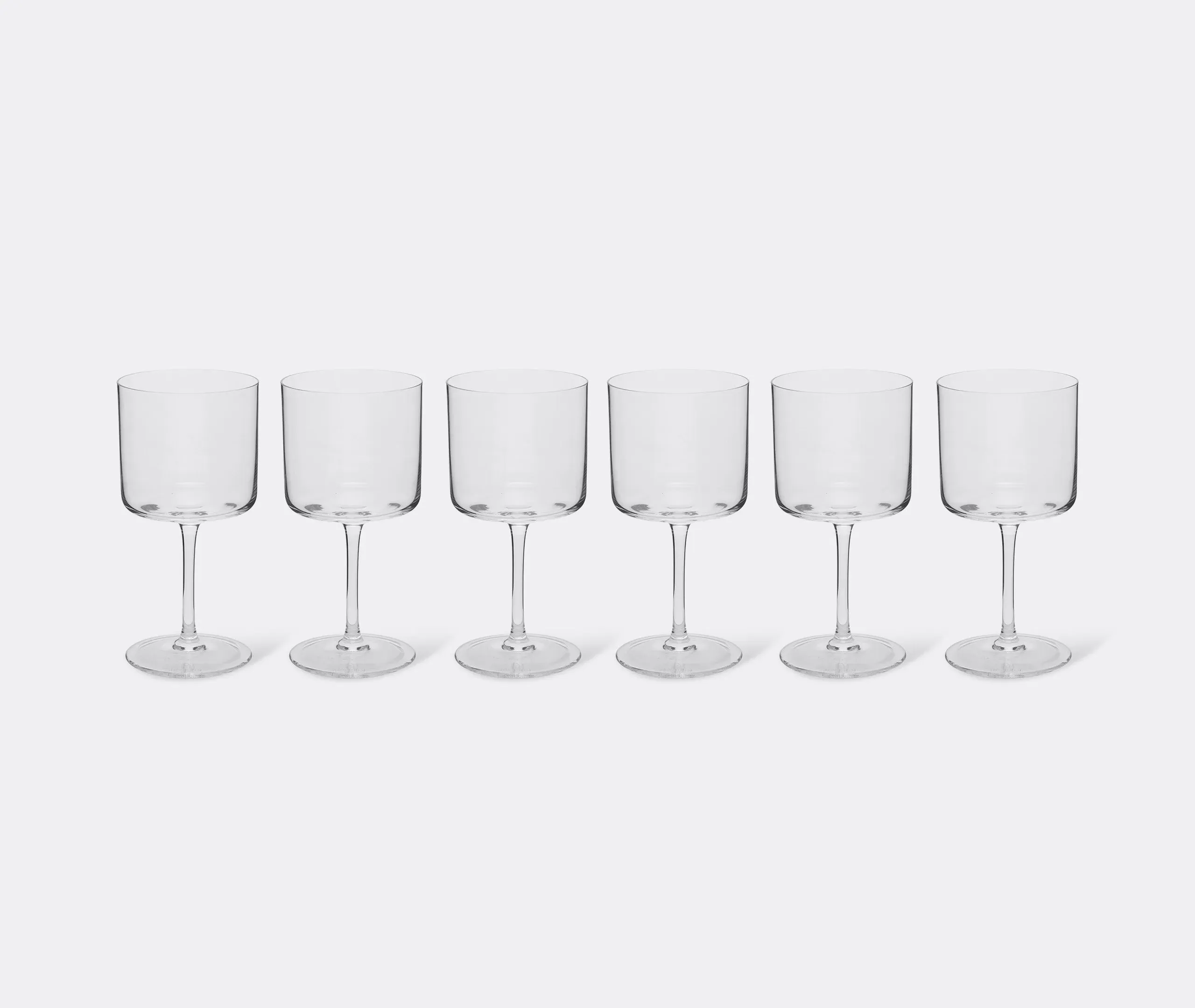 Wine Glass Set of 6 - Clear, Crystal