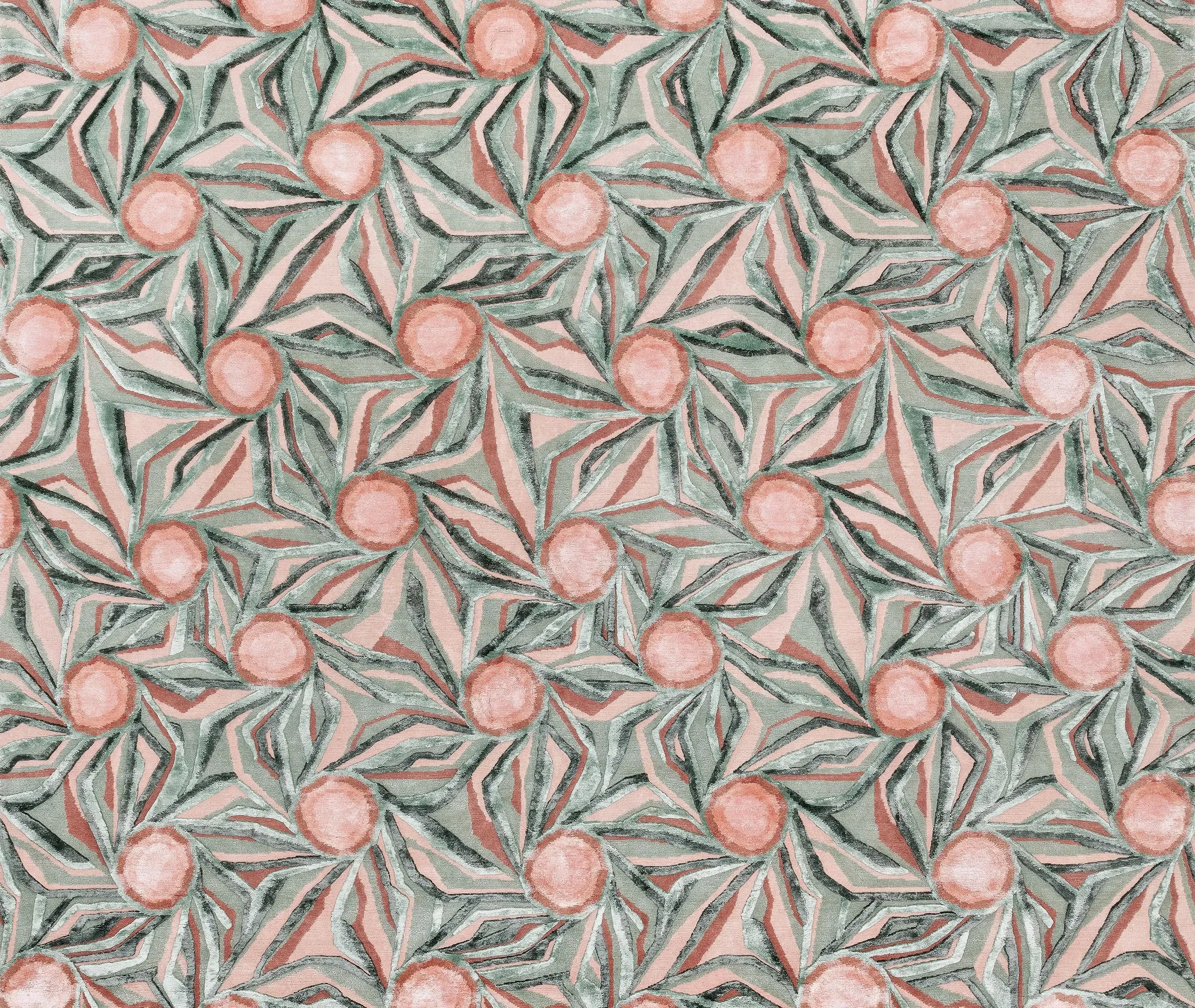 Cocarde Rug - Multicolor, Wool & Silk alternate view