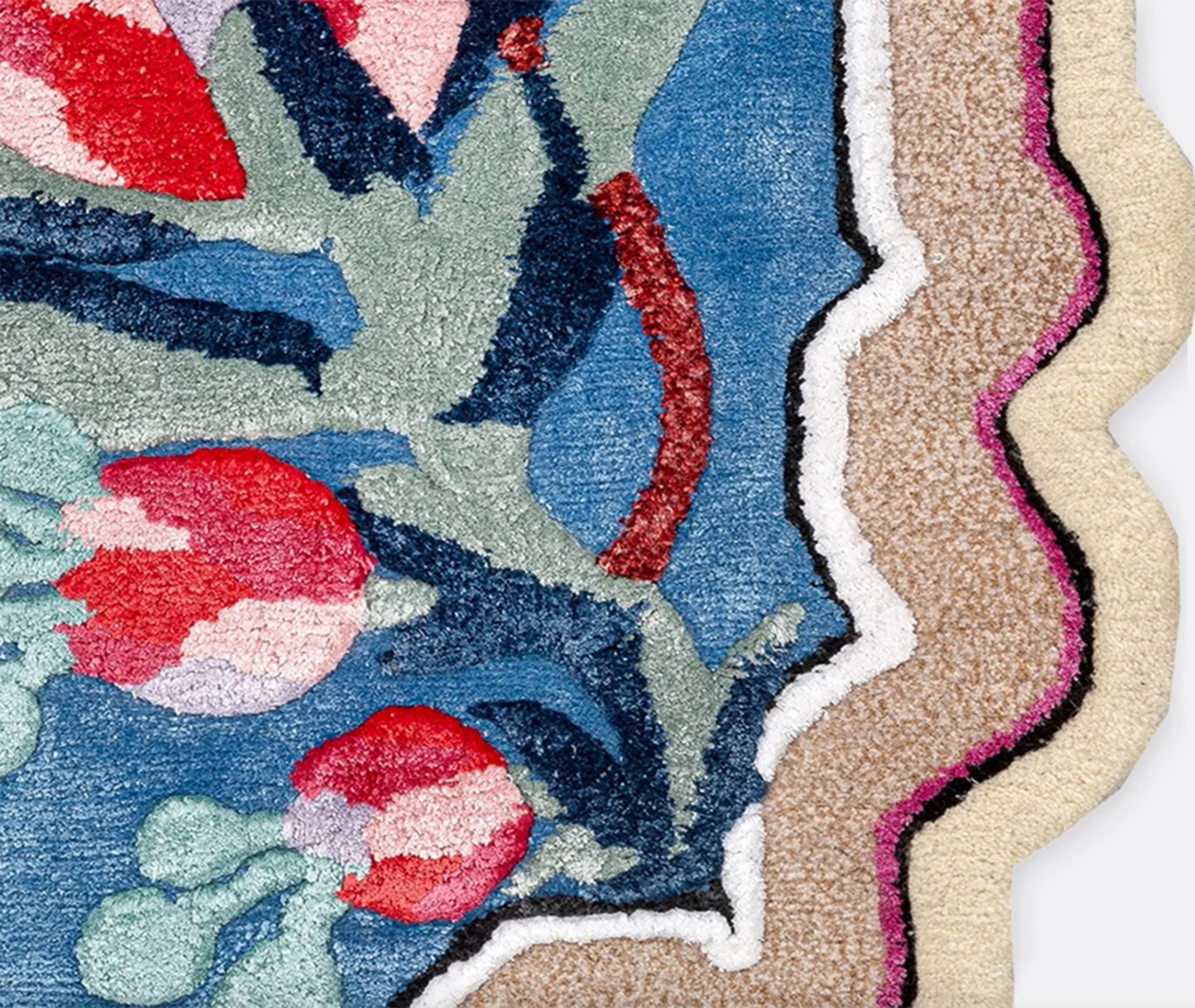 Eclectic Florem Rug - Multicolor, Silk