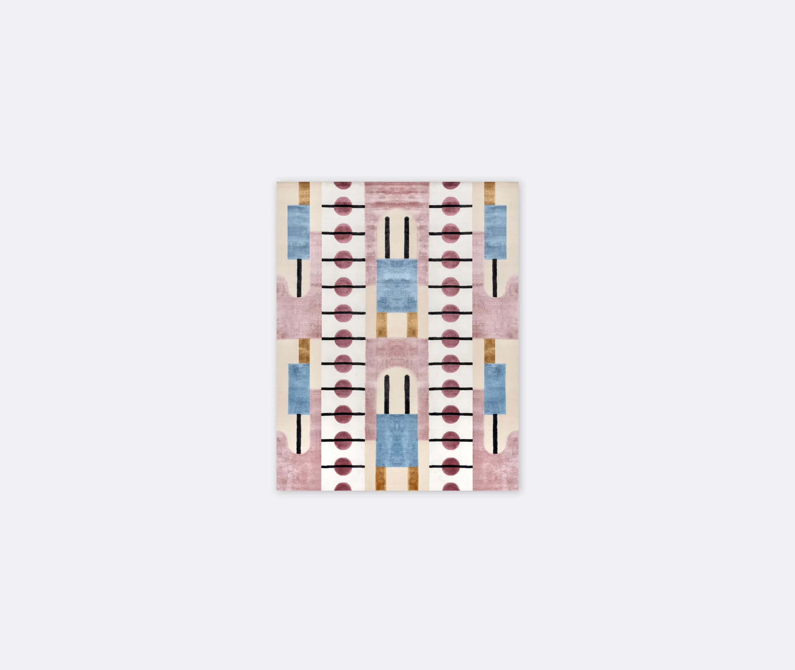 Guitar Rug - Pink, Wool and Silk product