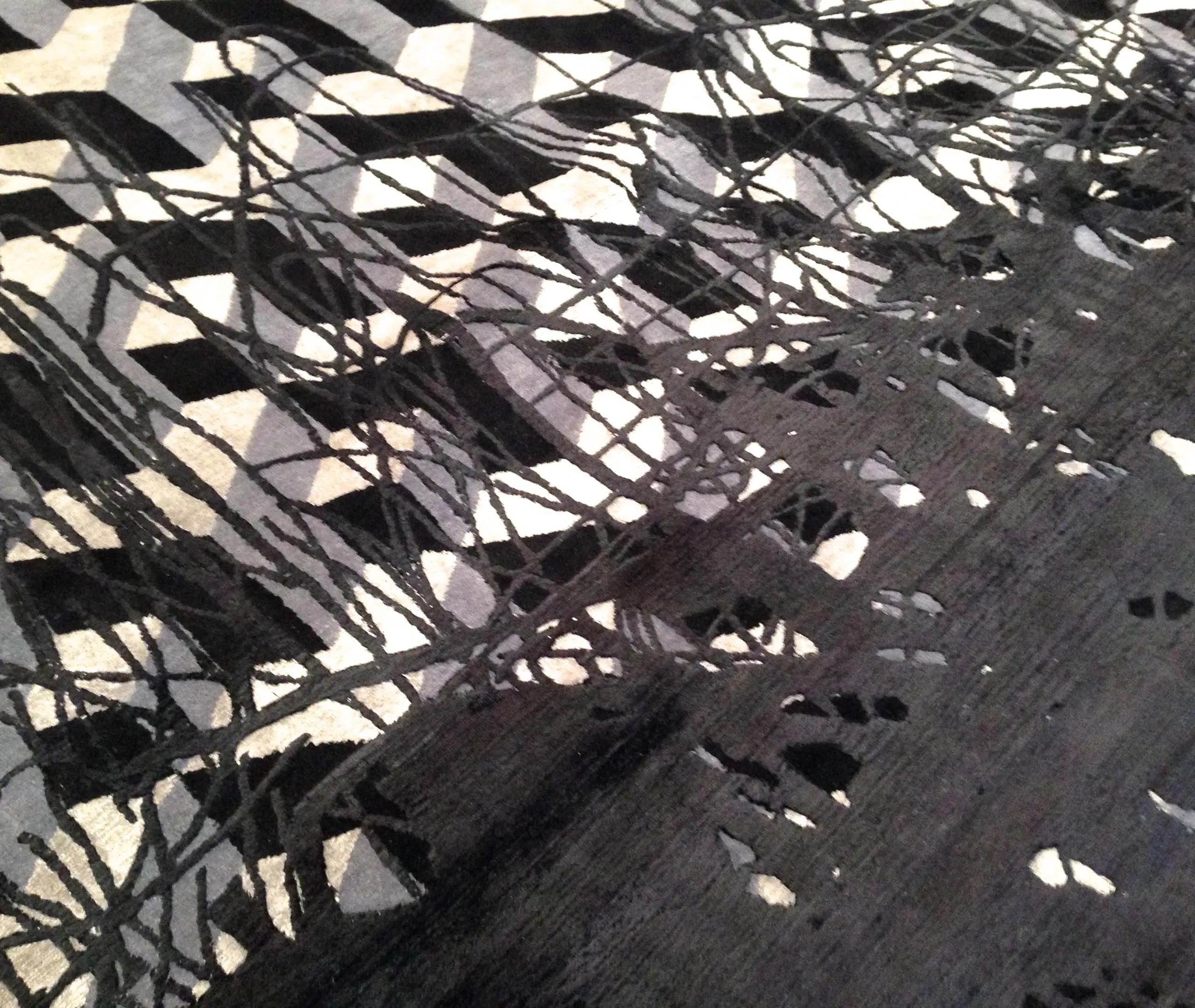 Heisenberg Wool & Silk Rug - Grey alternate view