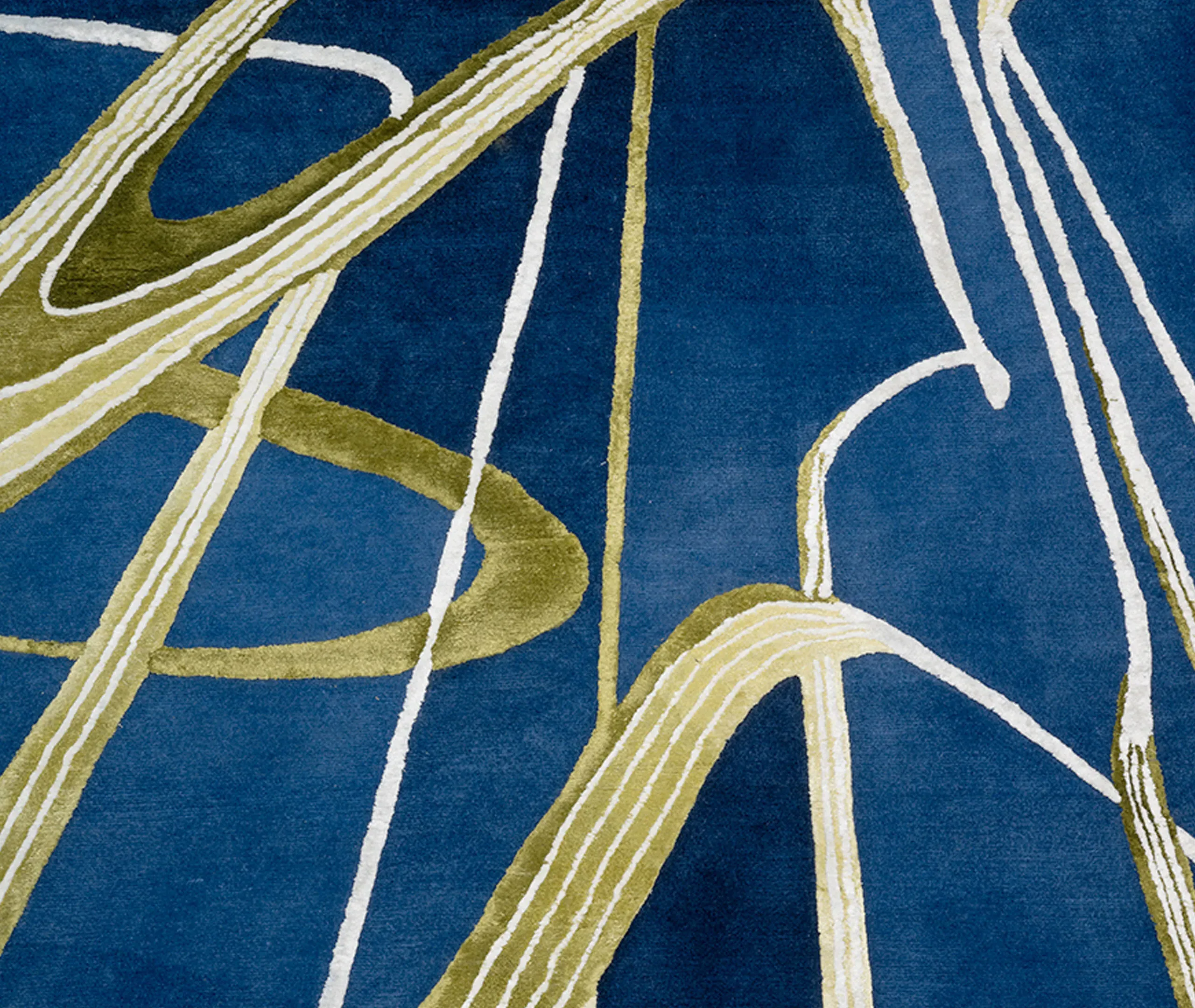 Perspective 02 Zaha Hadid Architects Rug - Blue by Frankbros, image 3