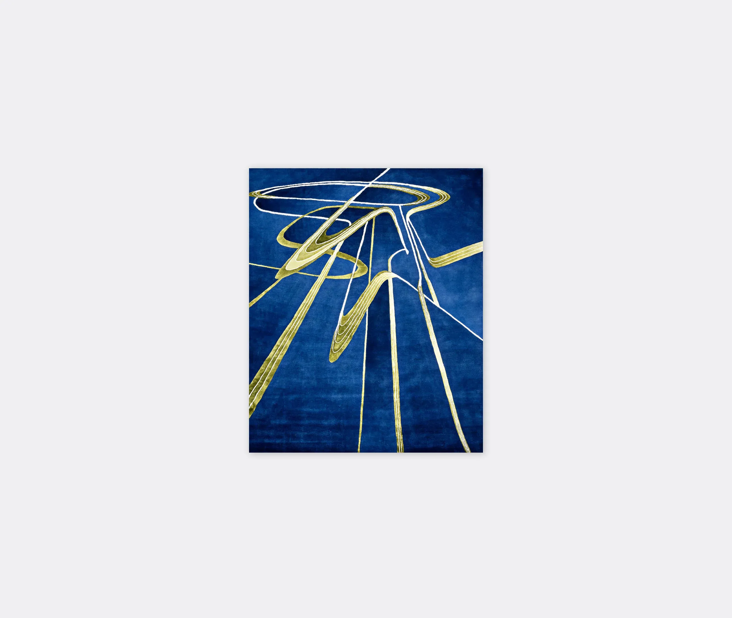 Perspective 02 Zaha Hadid Architects Rug - Blue by Frankbros