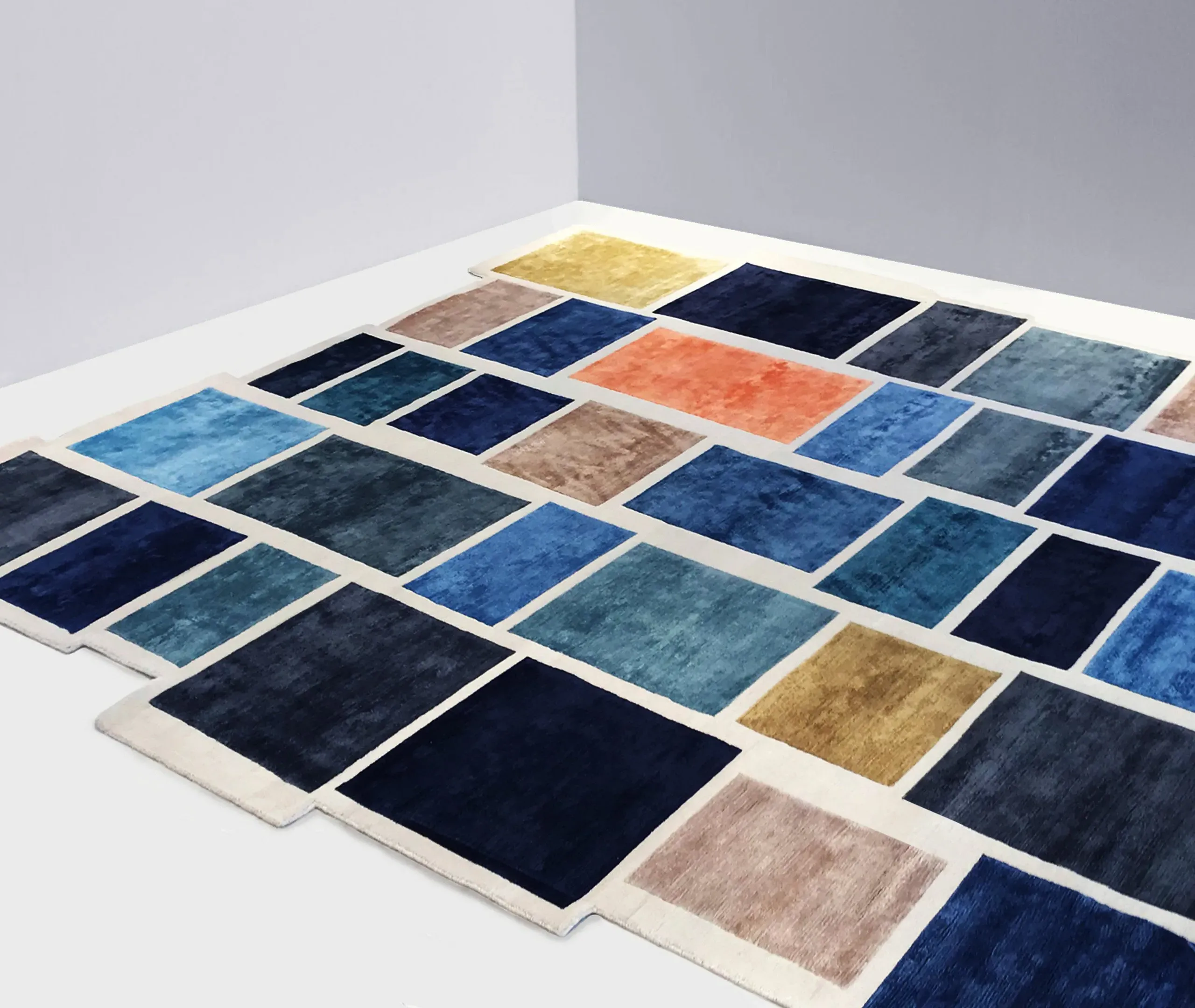 Please Wait Rug - Multicolour, Silk Wool