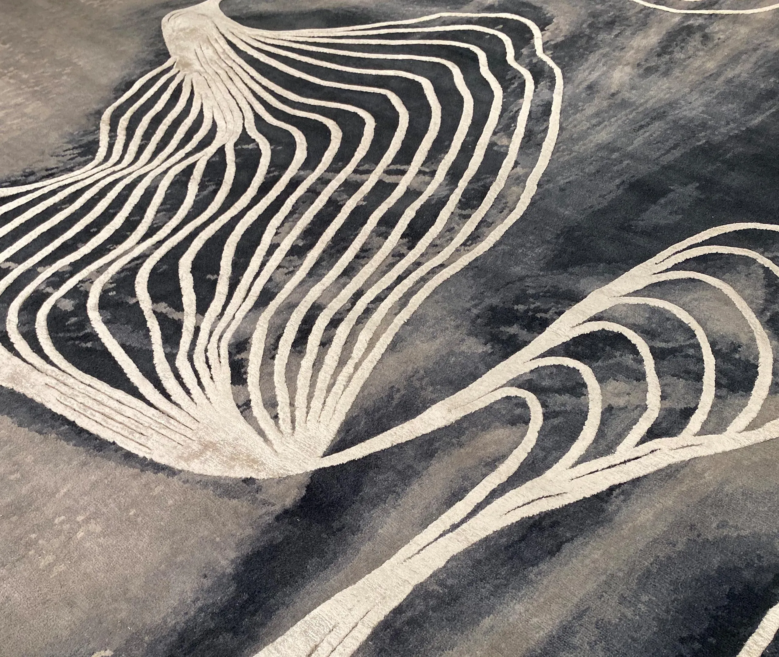 Pulsar Rug - Multicolor, Himalayan Wool & Silk alternate view