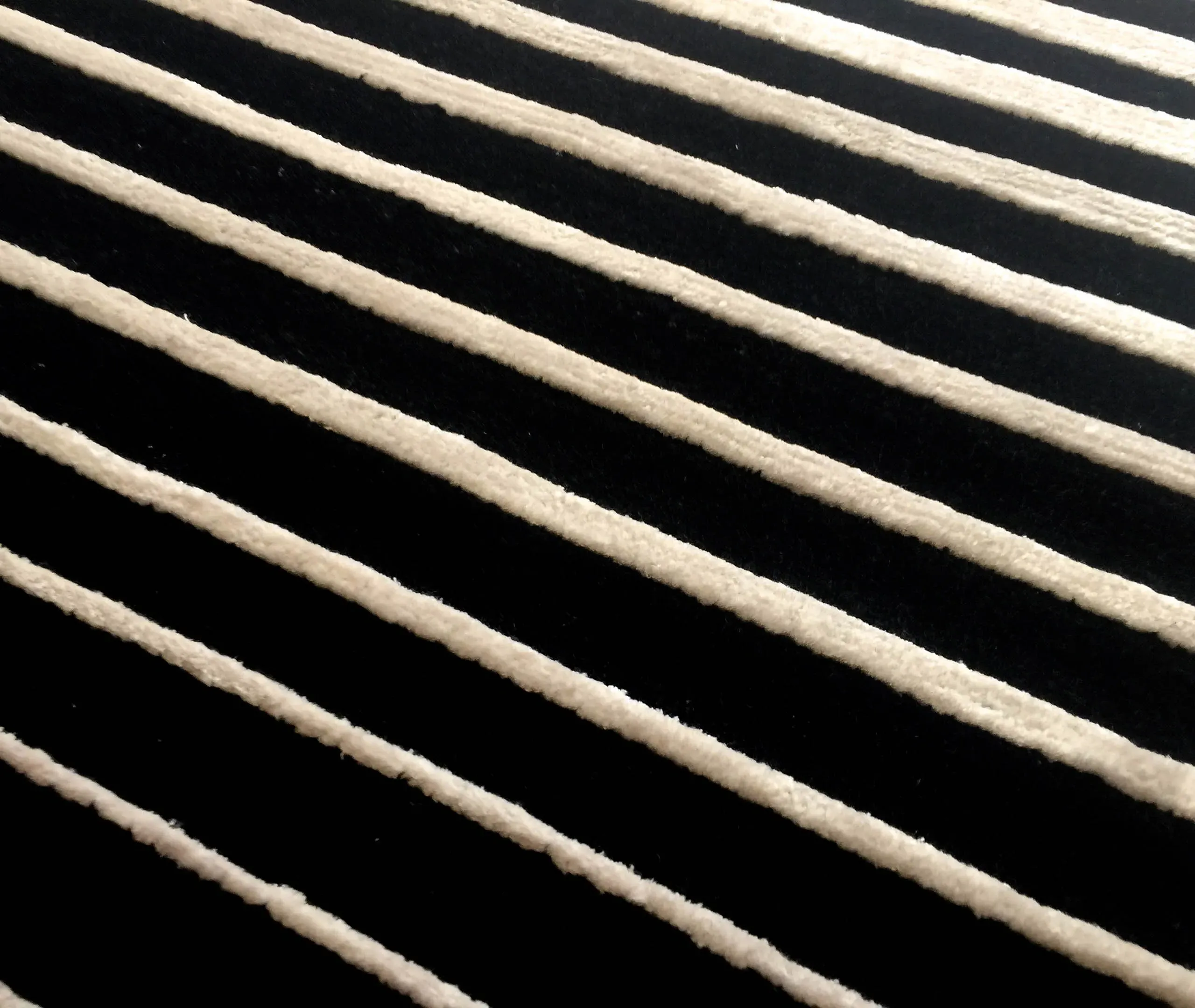 Rehab Rug - Black, Wool and Silk alternate view