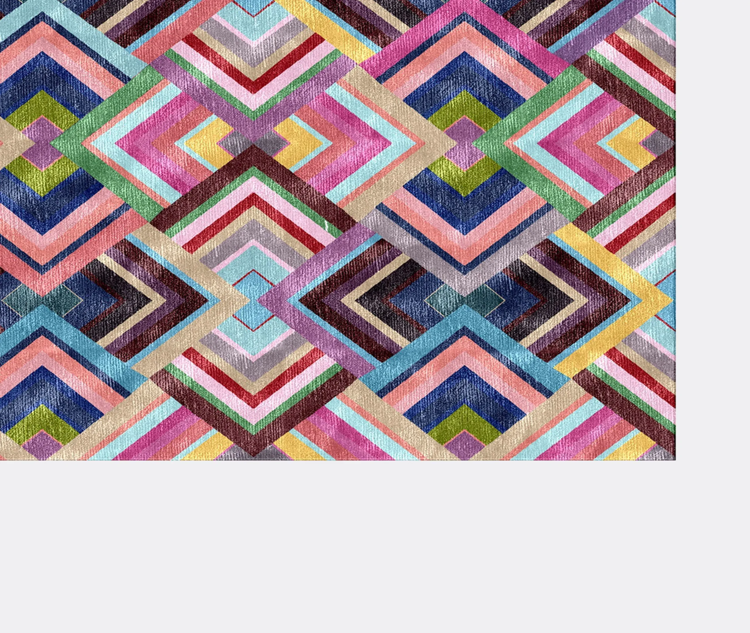 Woodstock Rug - Multicolour, Pure Silk