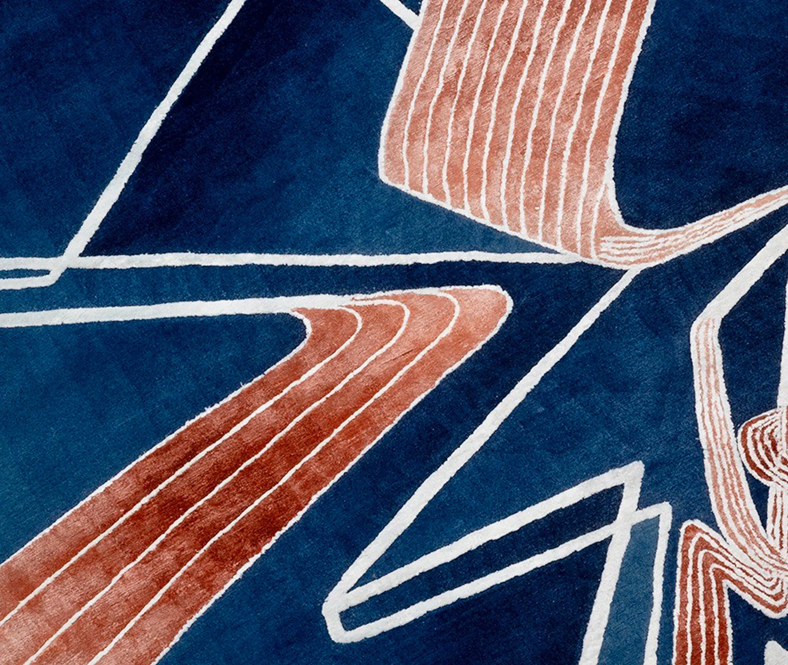 Zaha Hadid Architects Perspective 01 Rug - Blue, Himalayan Wool by Frankbros, alternate view