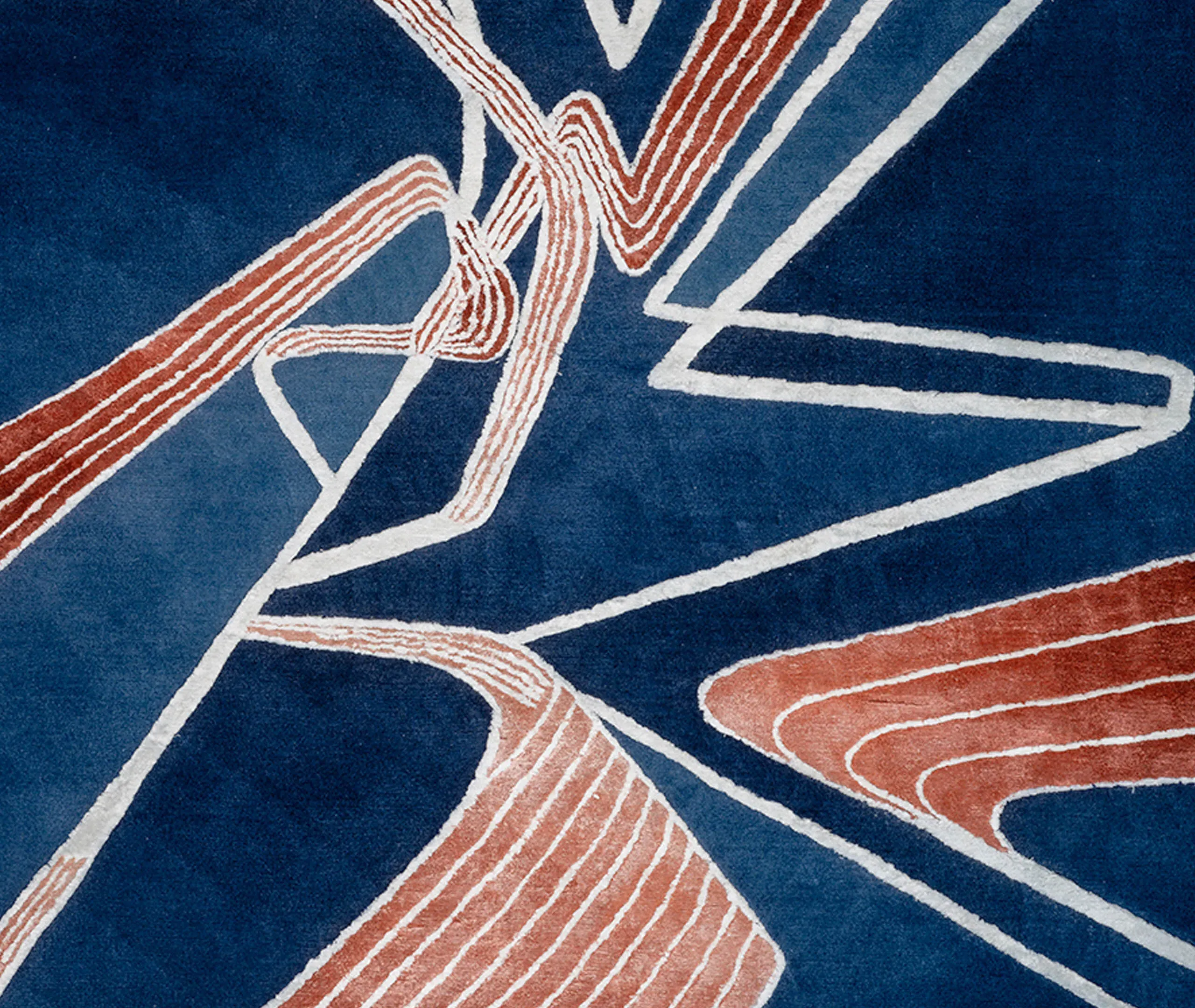 Zaha Hadid Architects Perspective 01 Rug - Blue, Himalayan Wool by Frankbros, image 3