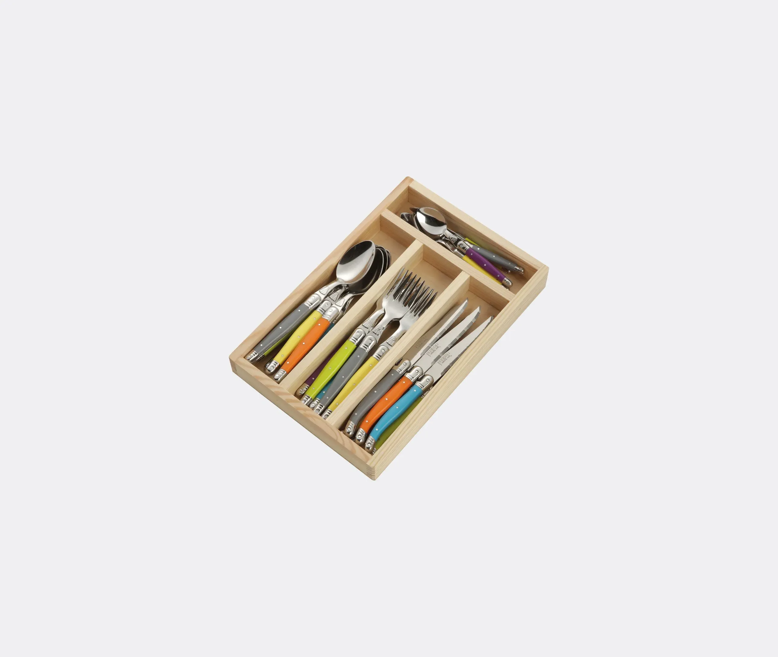 24-Piece Cutlery Set with Case - Multicolor image