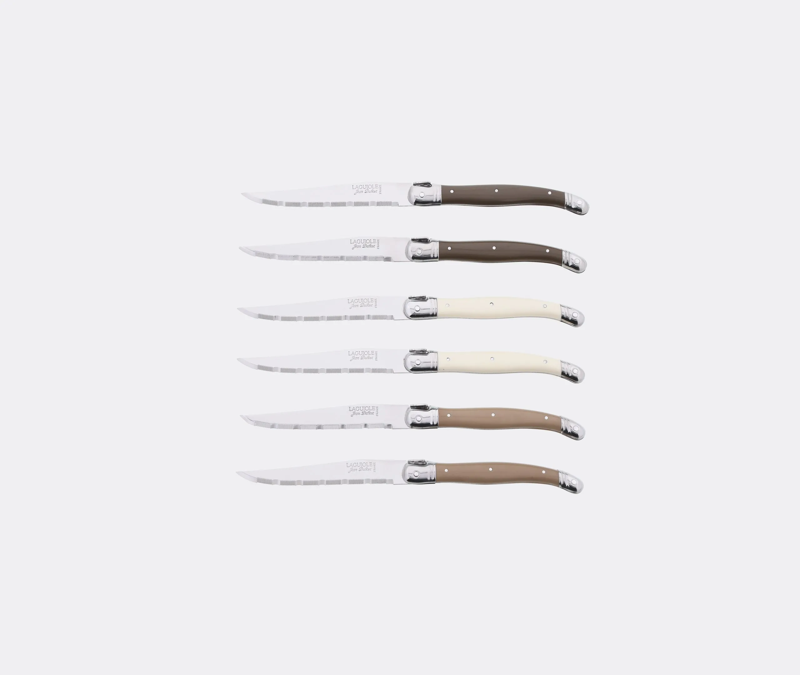 6-Piece Steak Knife Set with Block - Silver