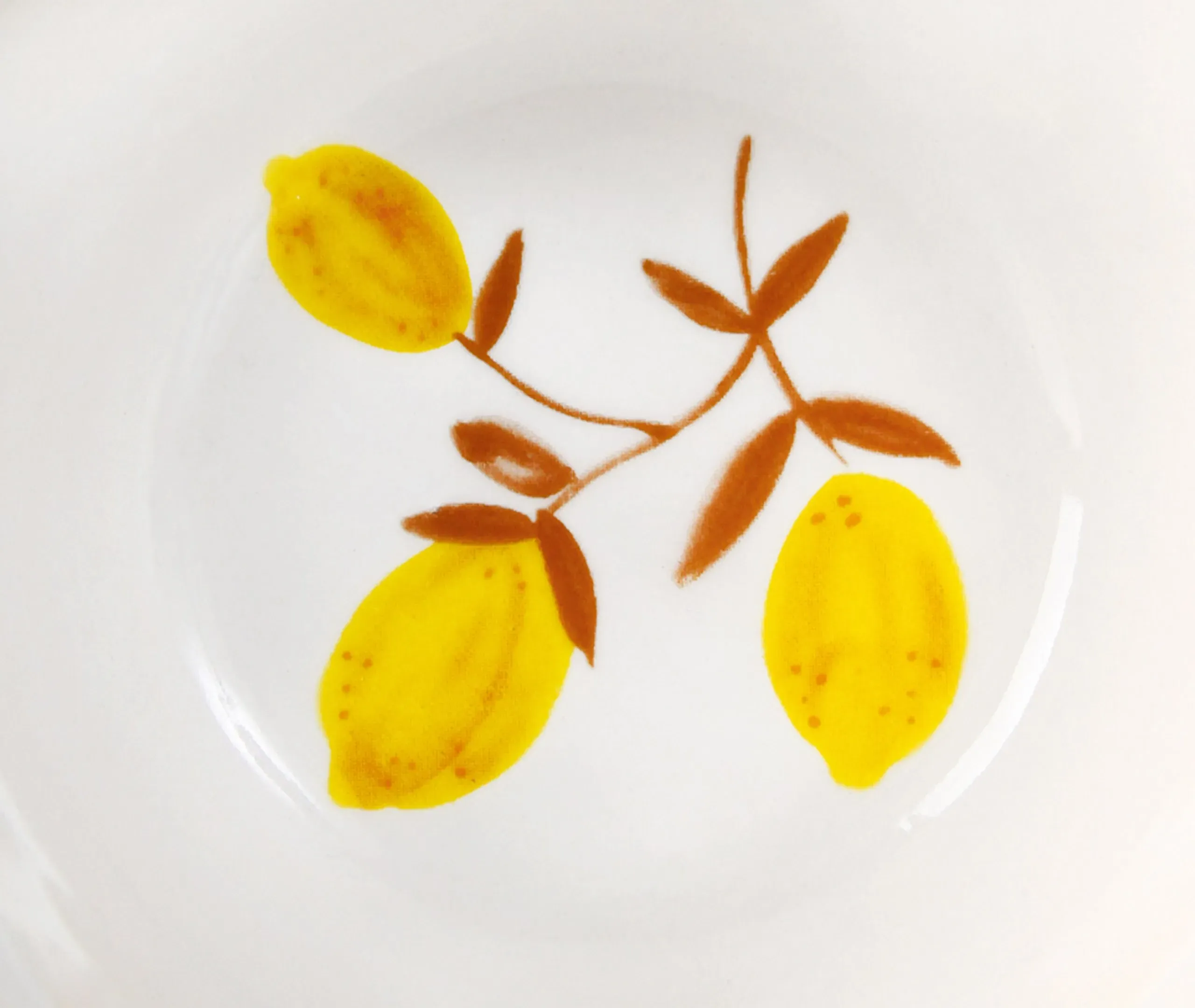 4-Piece Bowl Set with Lemon Design - Multicolor